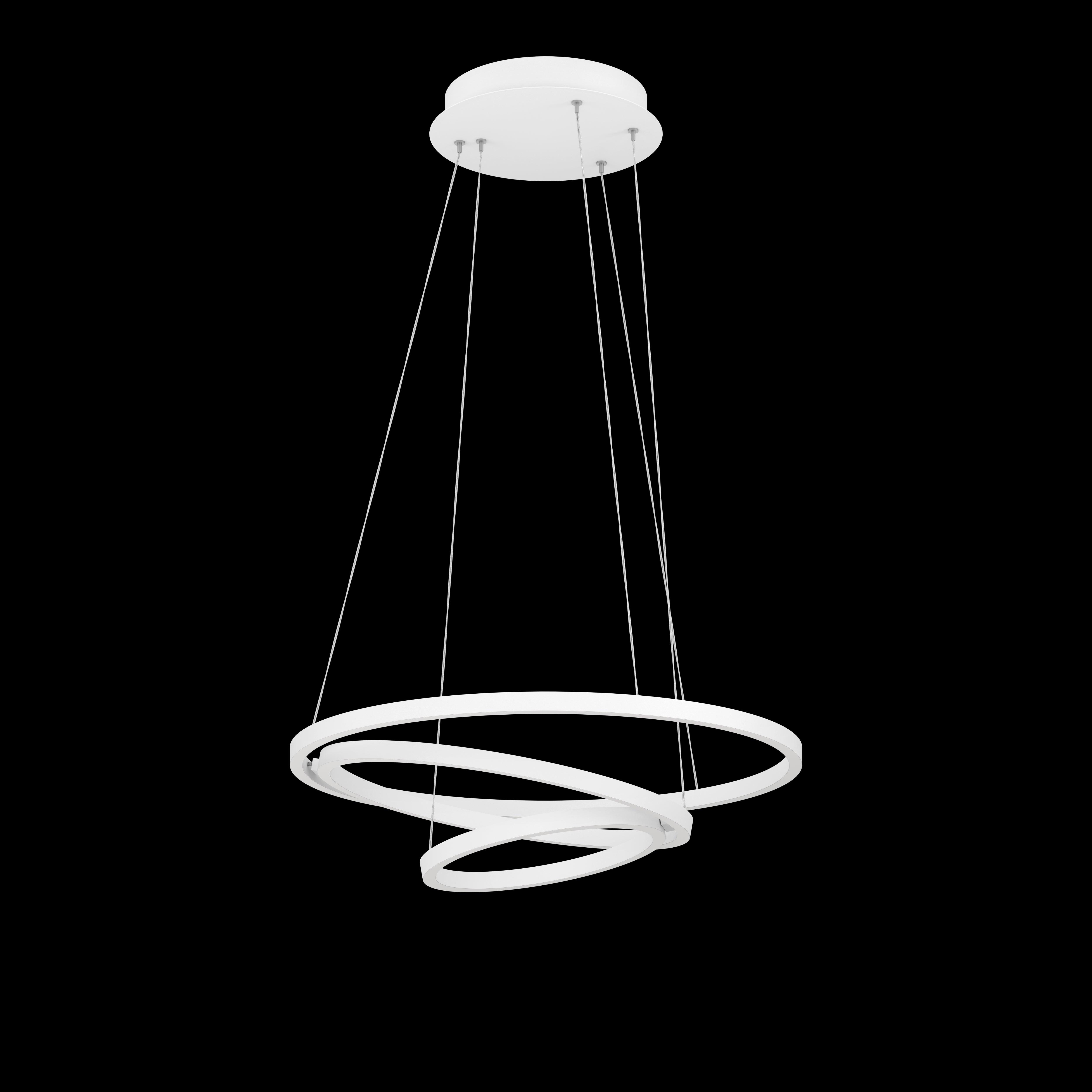 eglo connect lobinero z smart led white curved ceiling pendant living room close up