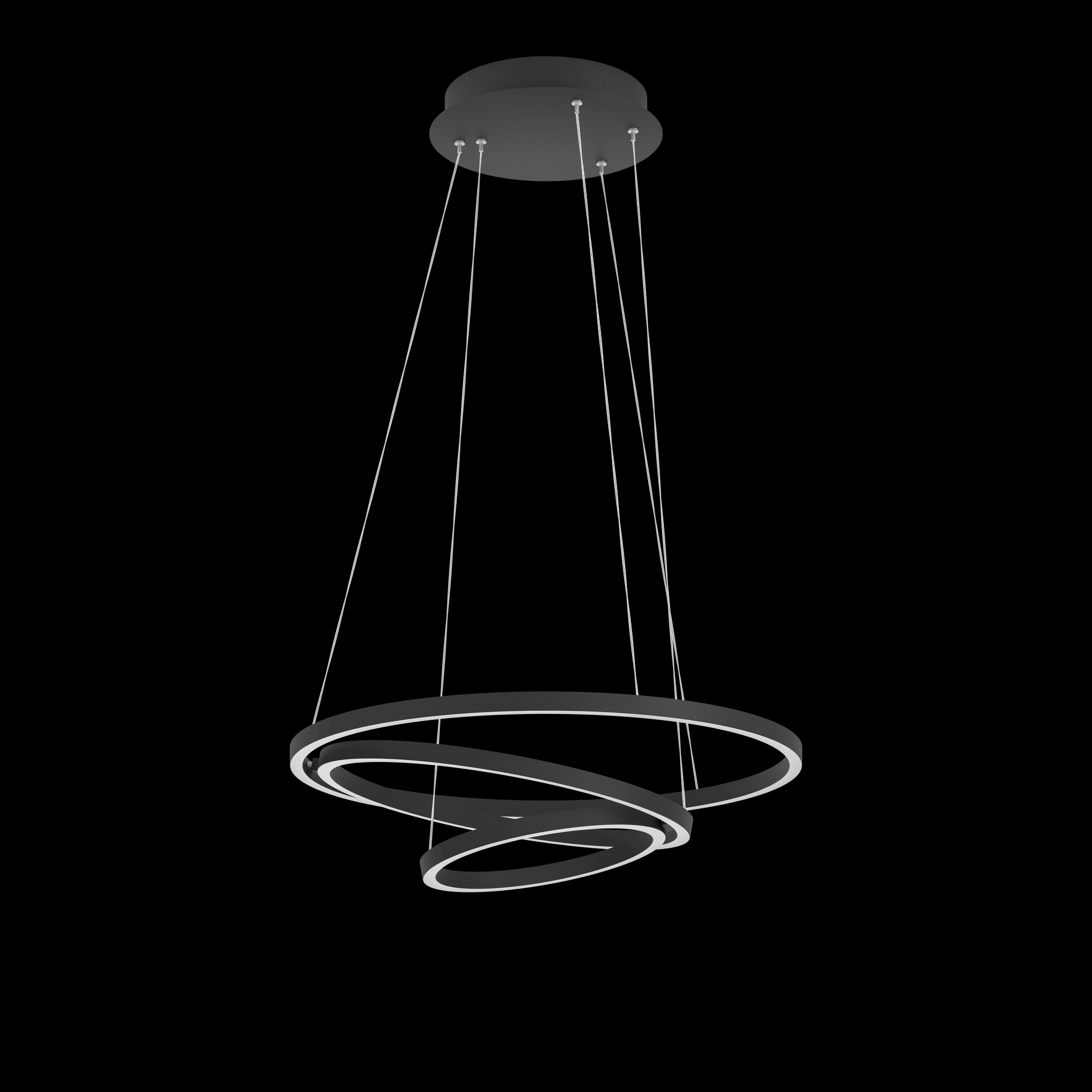 eglo connect lobinero z smart led black curved pendant Kitchen Lighting Close Up