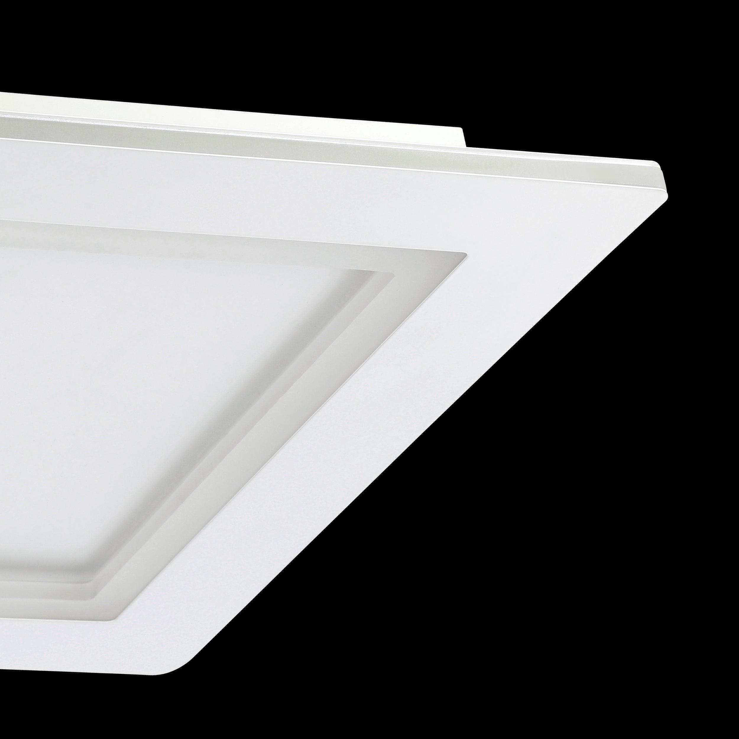 eglo connect padrogiano z smart led flush white ceiling light 45cm living room close up