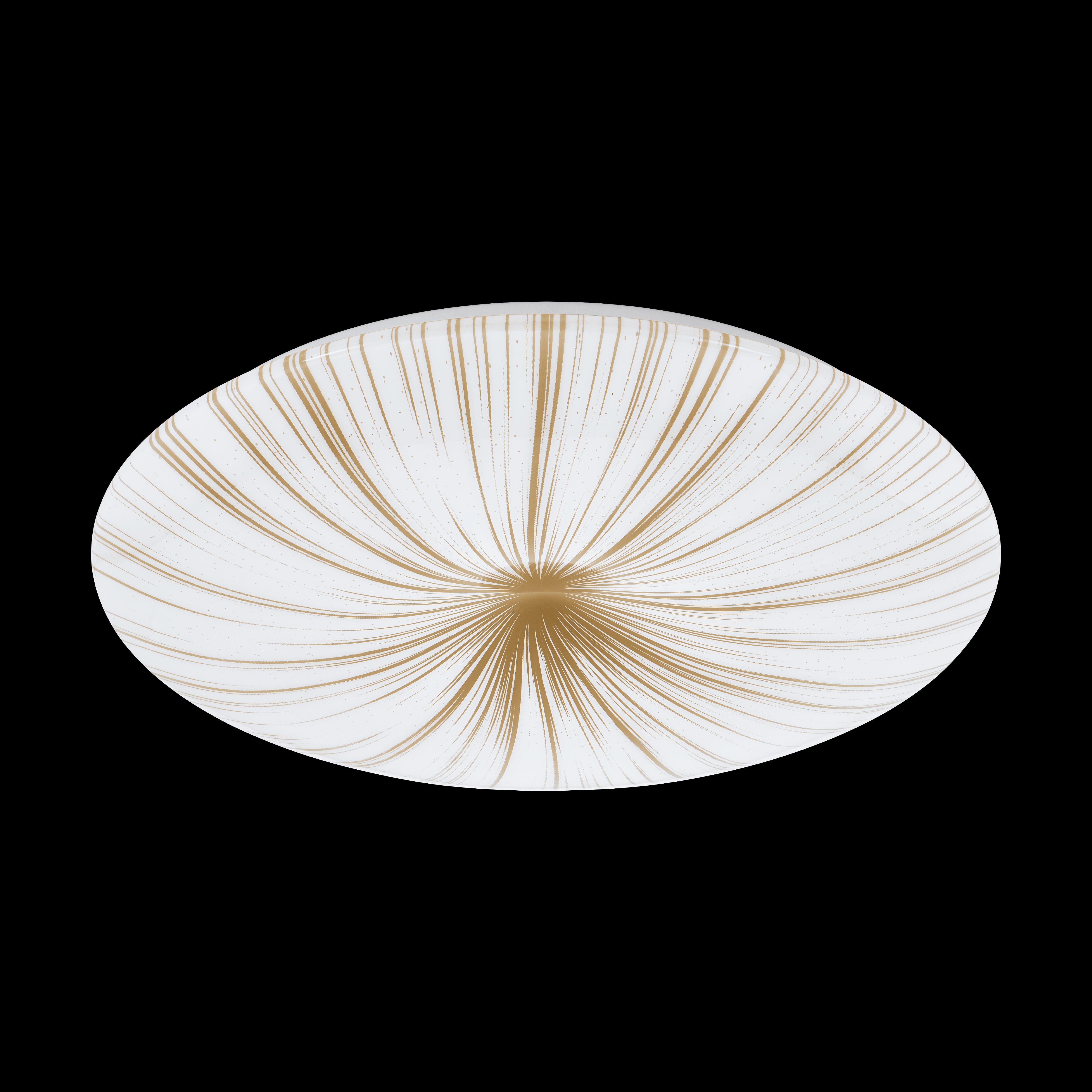 eglo nieves 1 white gold round ceiling flush 51cm living room image