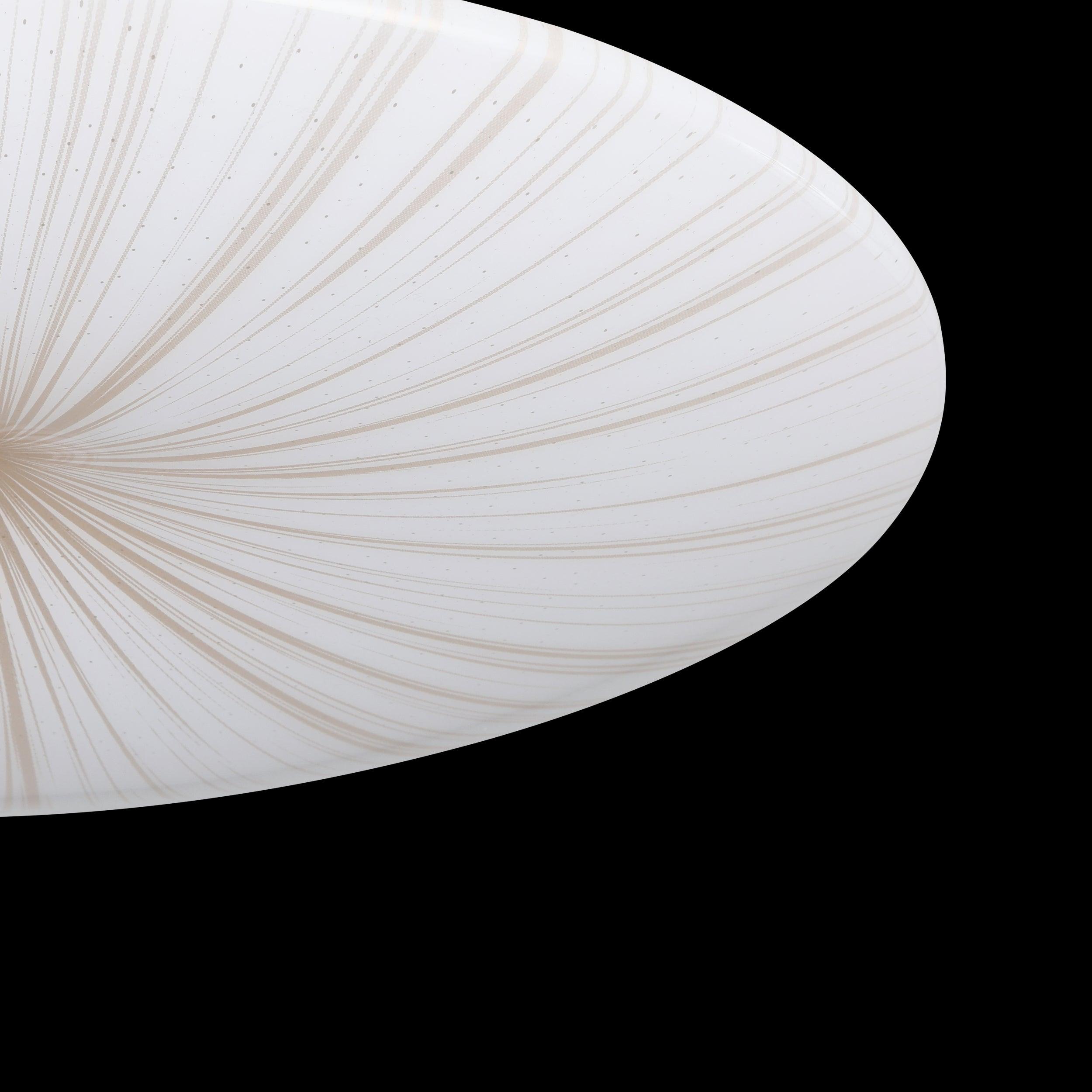 eglo nieves 1 white gold round ceiling flush 51cm living room close up