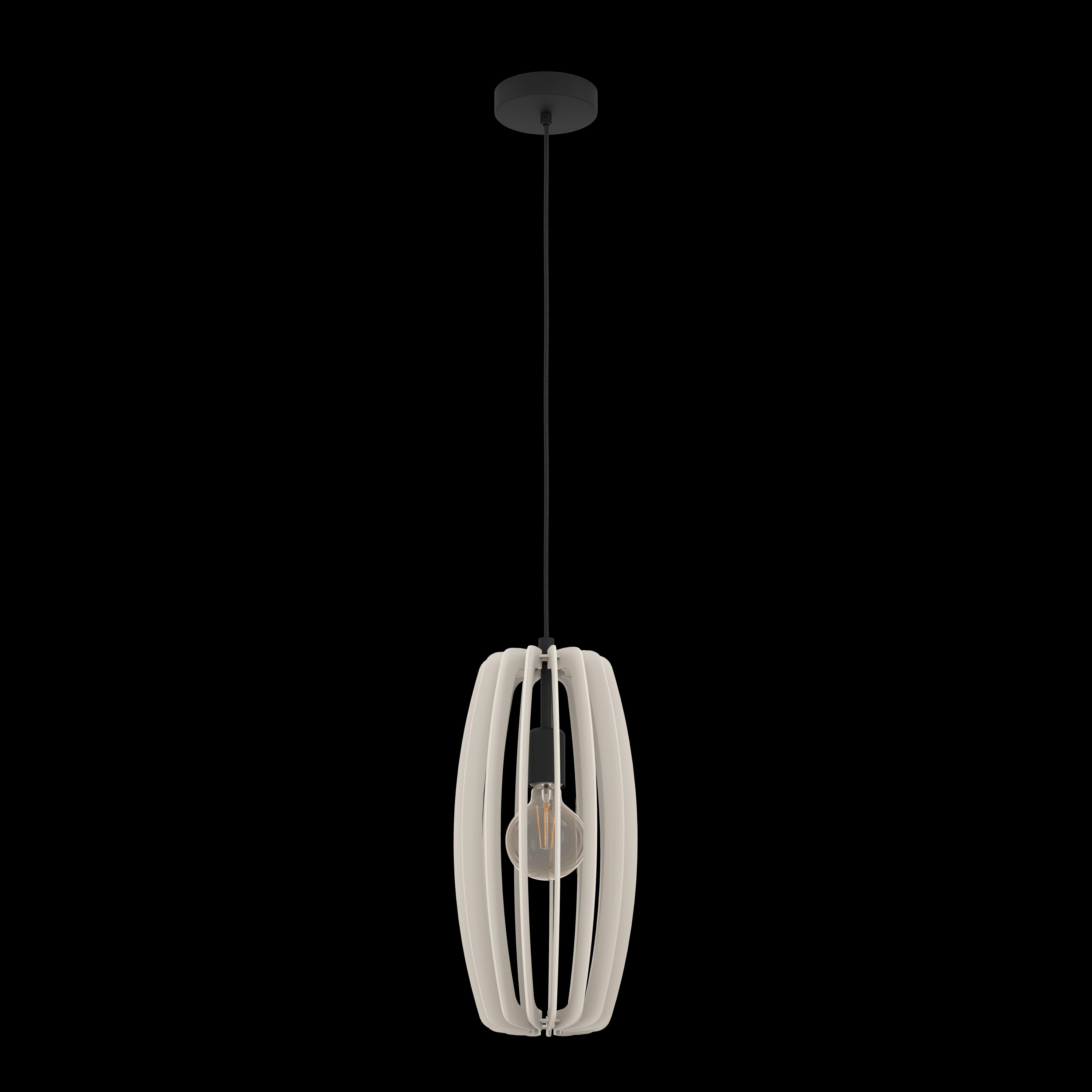 eglo bajazzara elongated grey wood segments ceiling pendant living room image