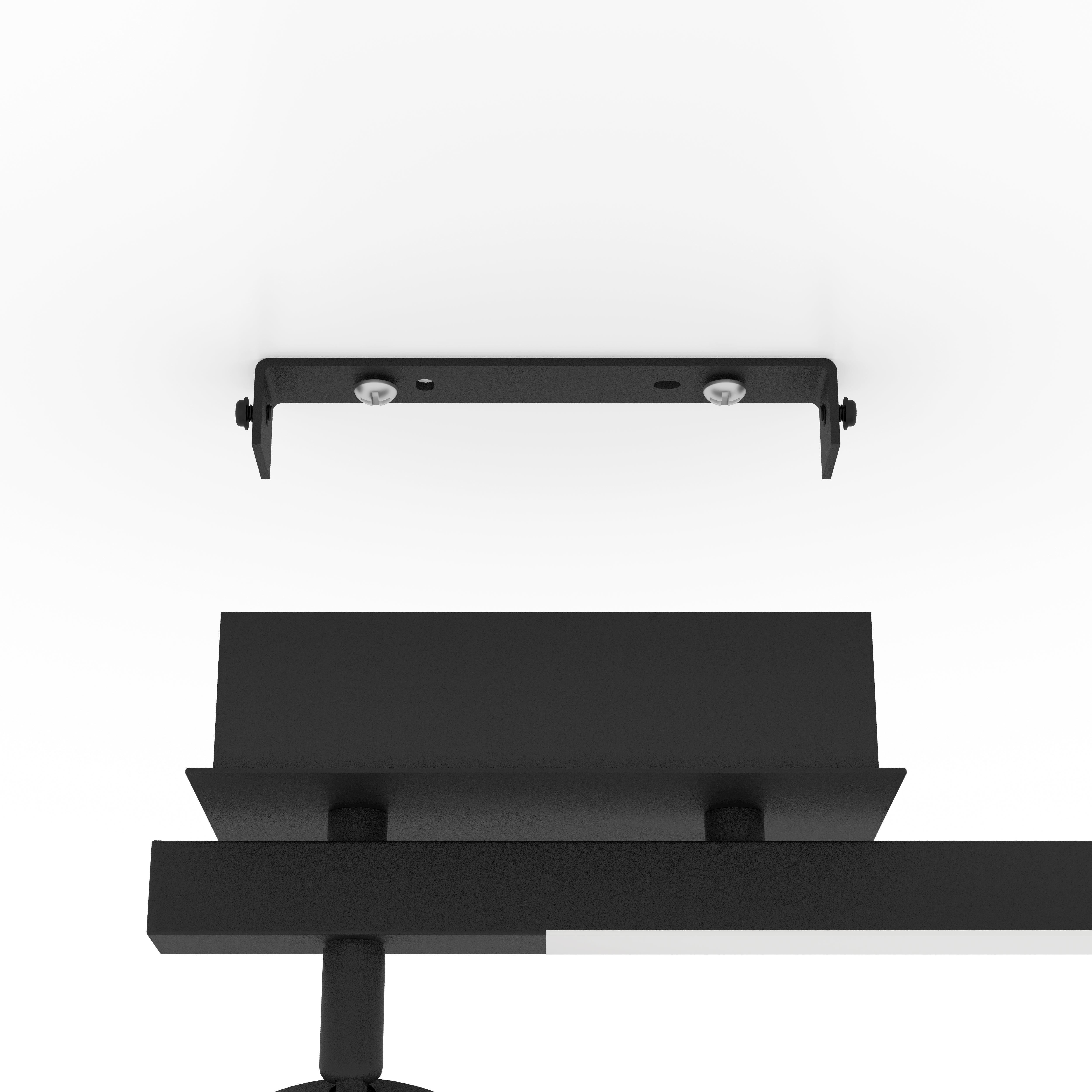 eglo cardillio 2 led black wall spotlight Kitchen Lighting Close Up