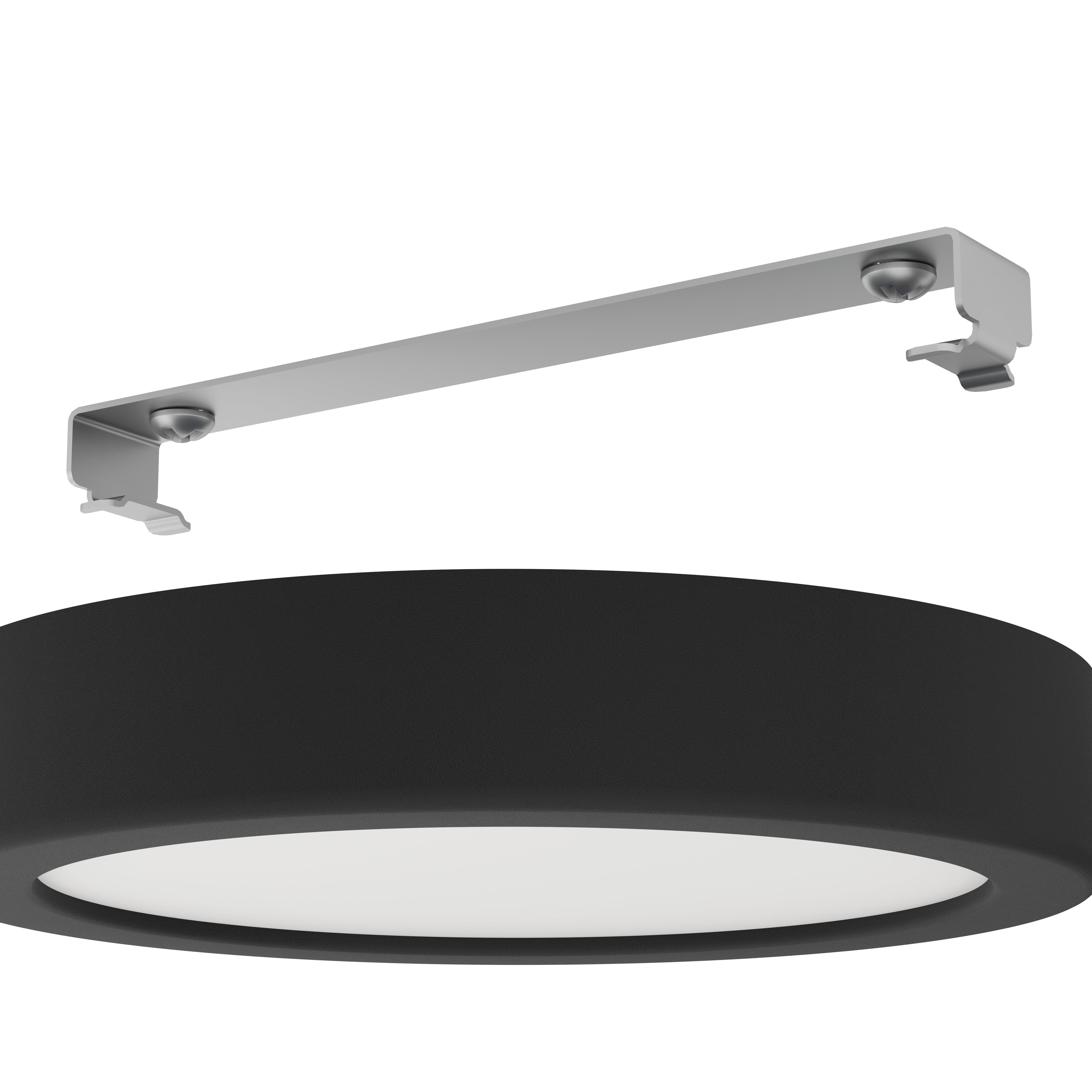 eglo fueva 5 led black round flush ceiling light kitchen lighting 