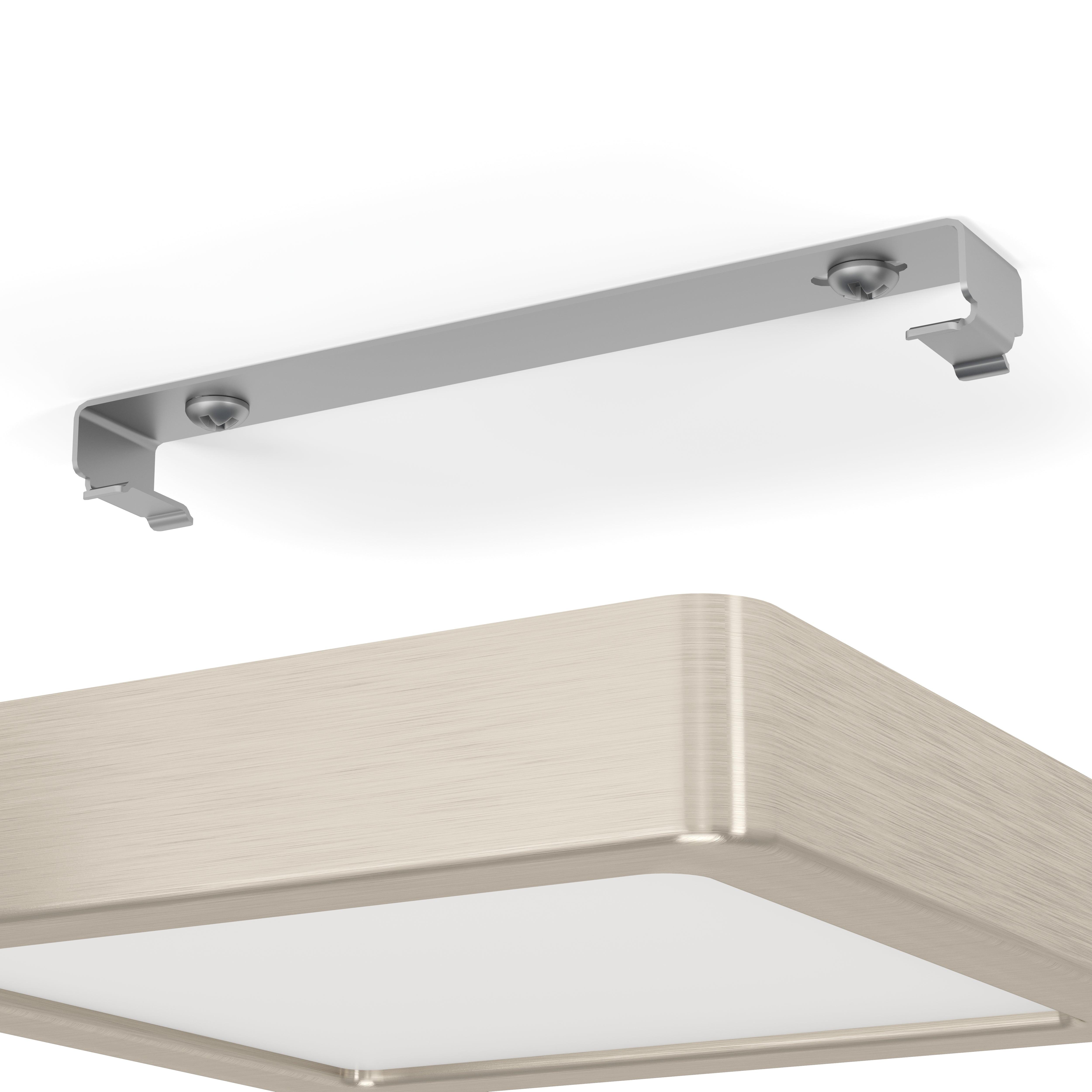 eglo fueva 5 led square nickel flush ceiling light 16cm kitchen lighting 