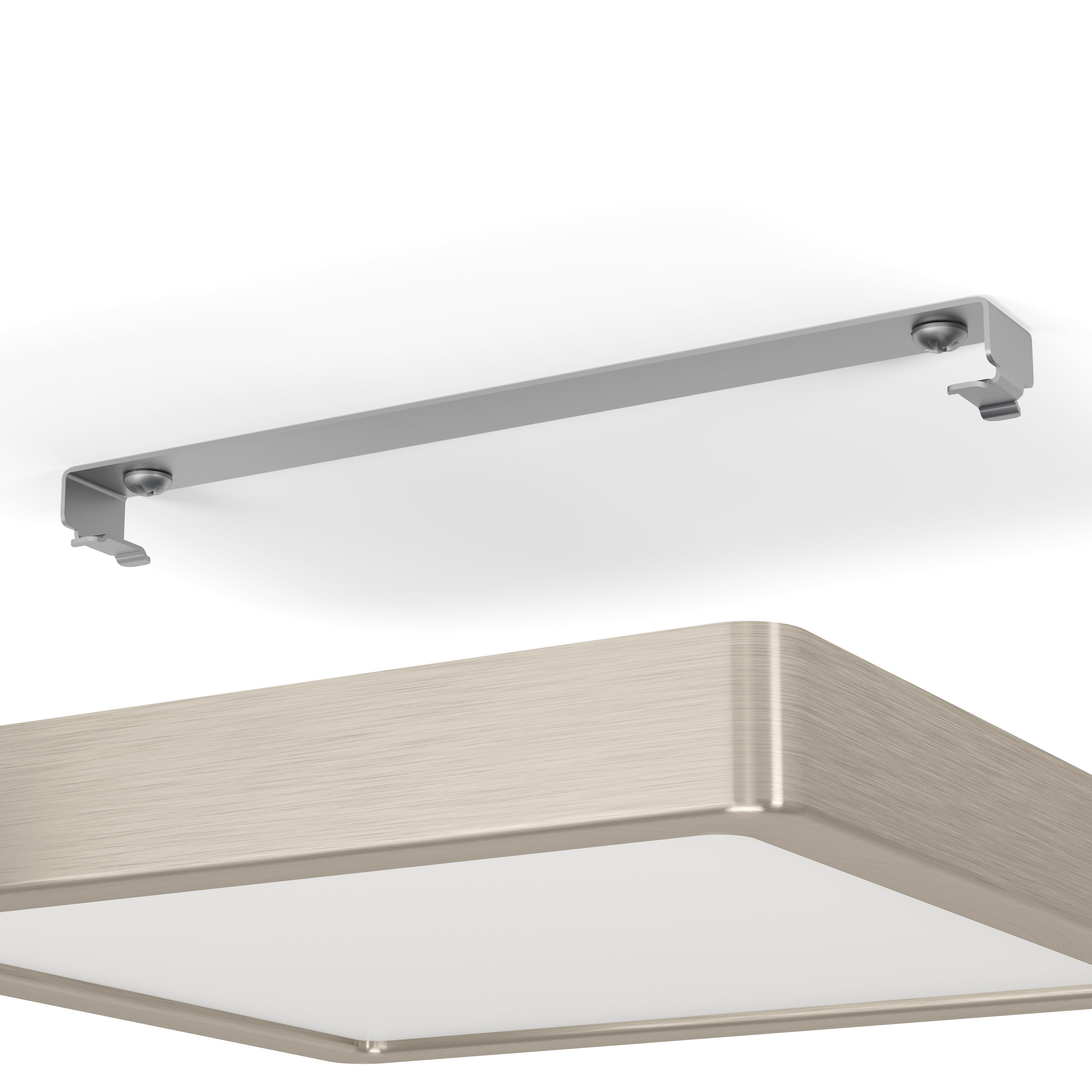 eglo fueva 5 led square nickel flush ceiling light 21cm kitchen lighting 
