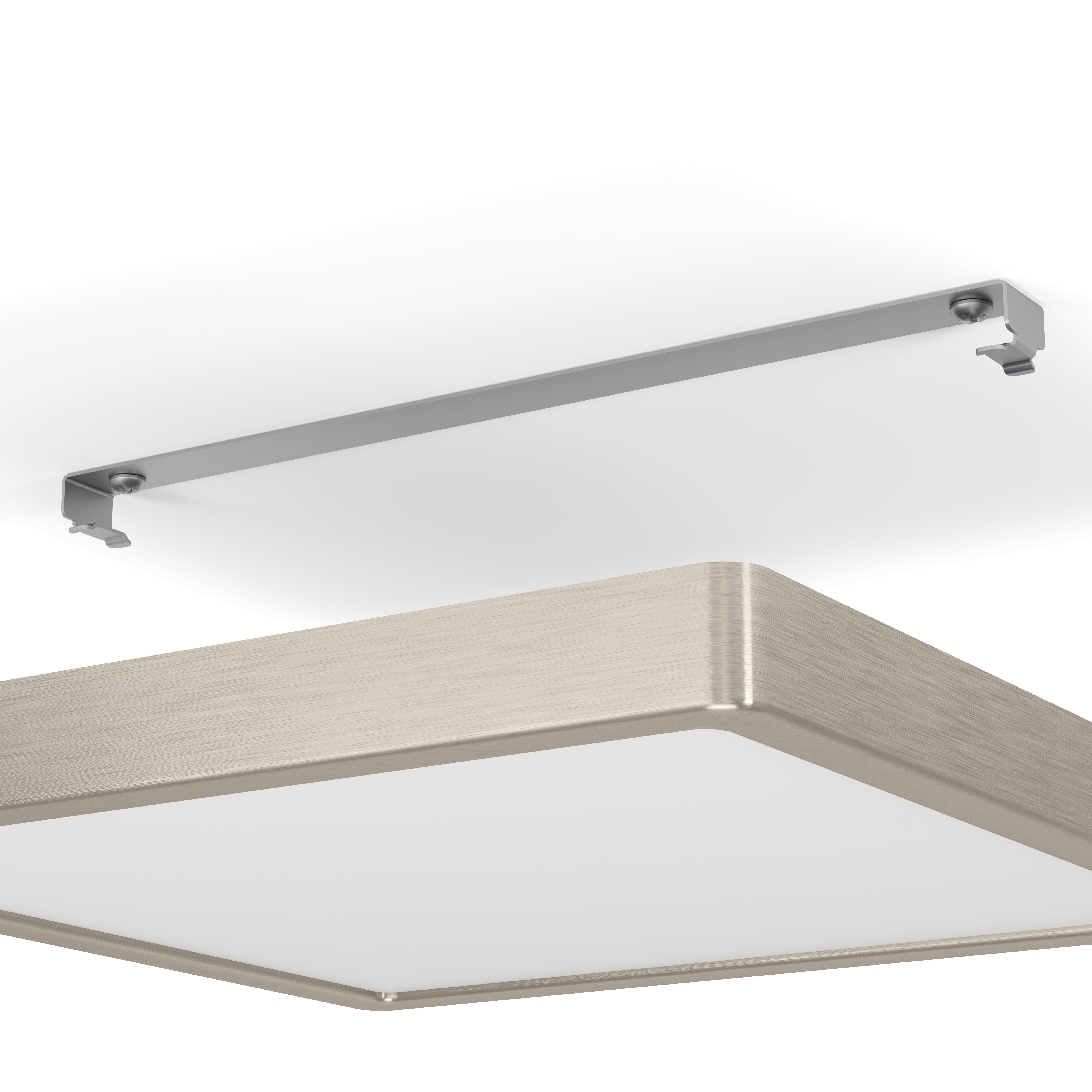 eglo fueva 5 led square nickel flush ceiling light 28 5cm kitchen lighting 