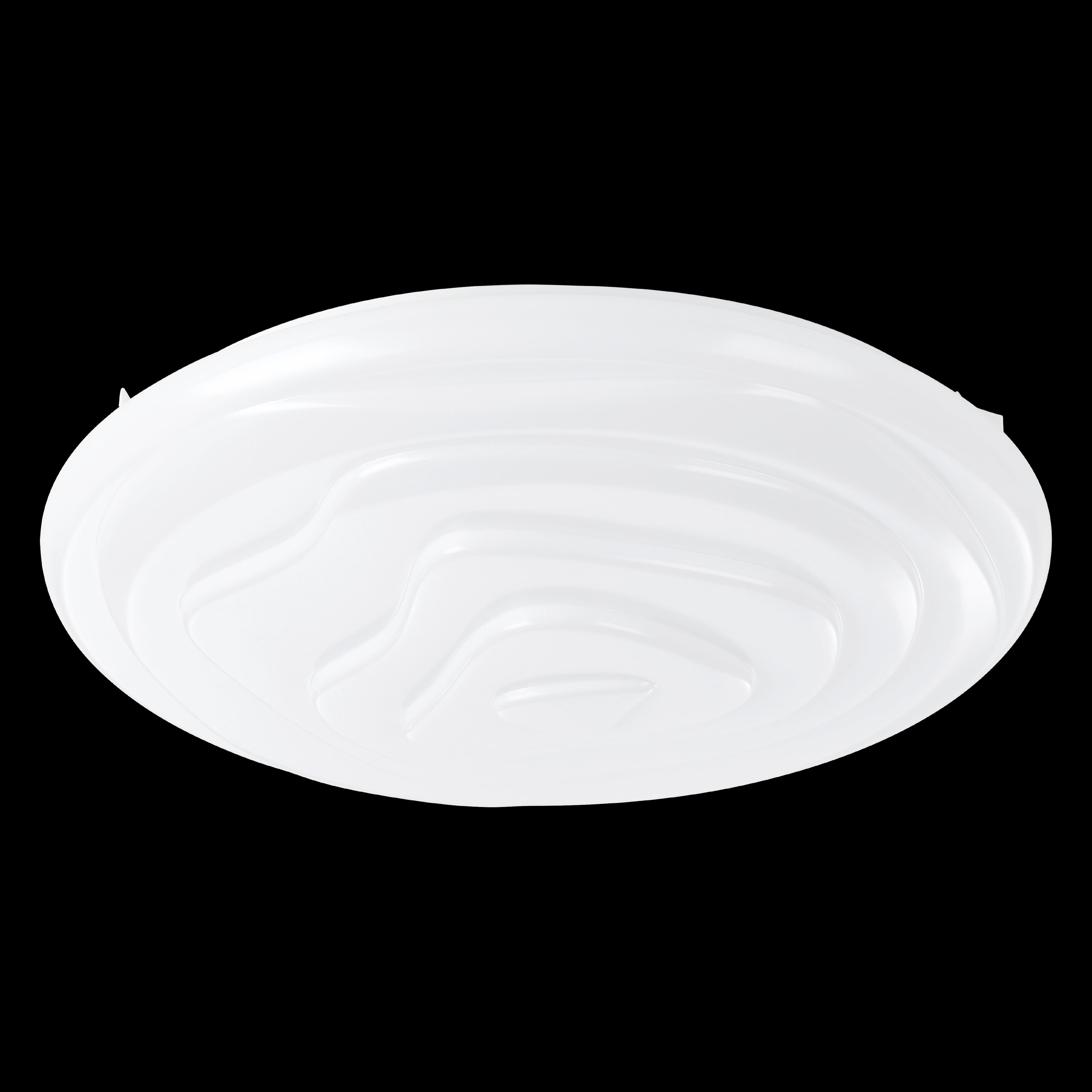 eglo battistona led white round ceiling flush 38cm living room close up