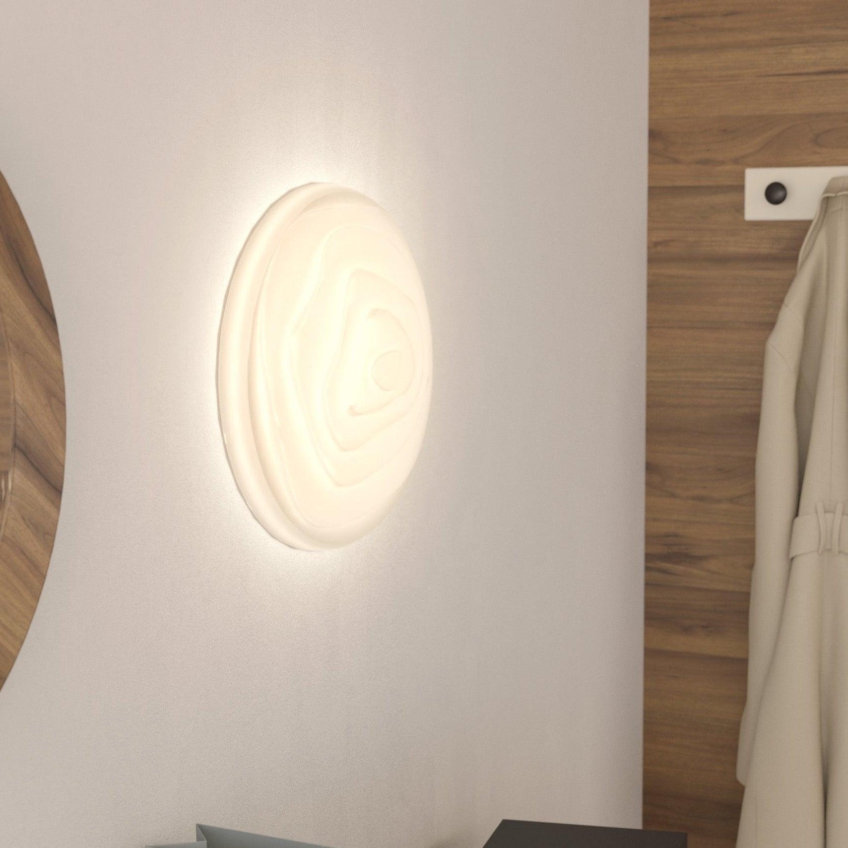 eglo battistona led white round ceiling flush 38cm
