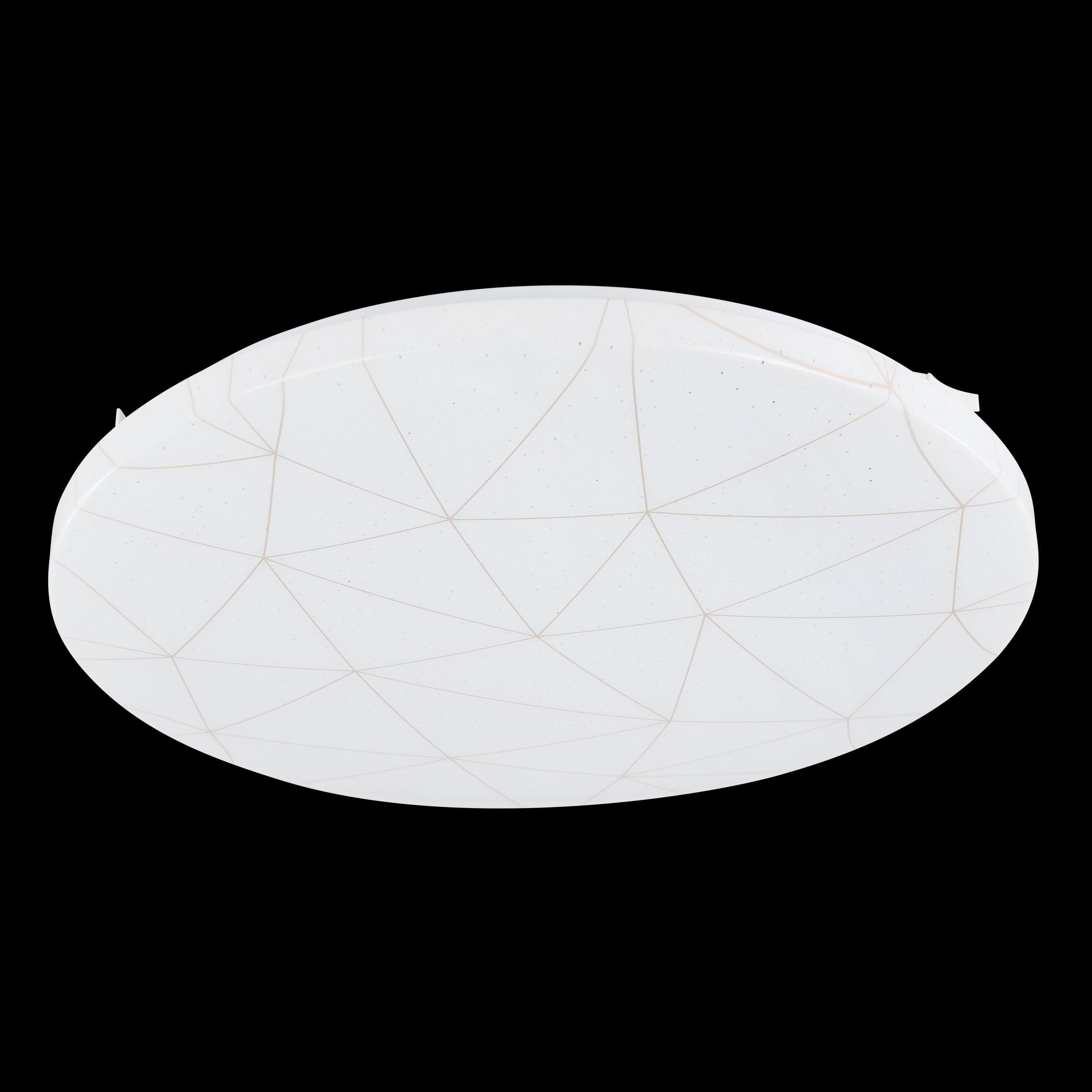 eglo rende led round white gold ceiling flush 38cm living room image