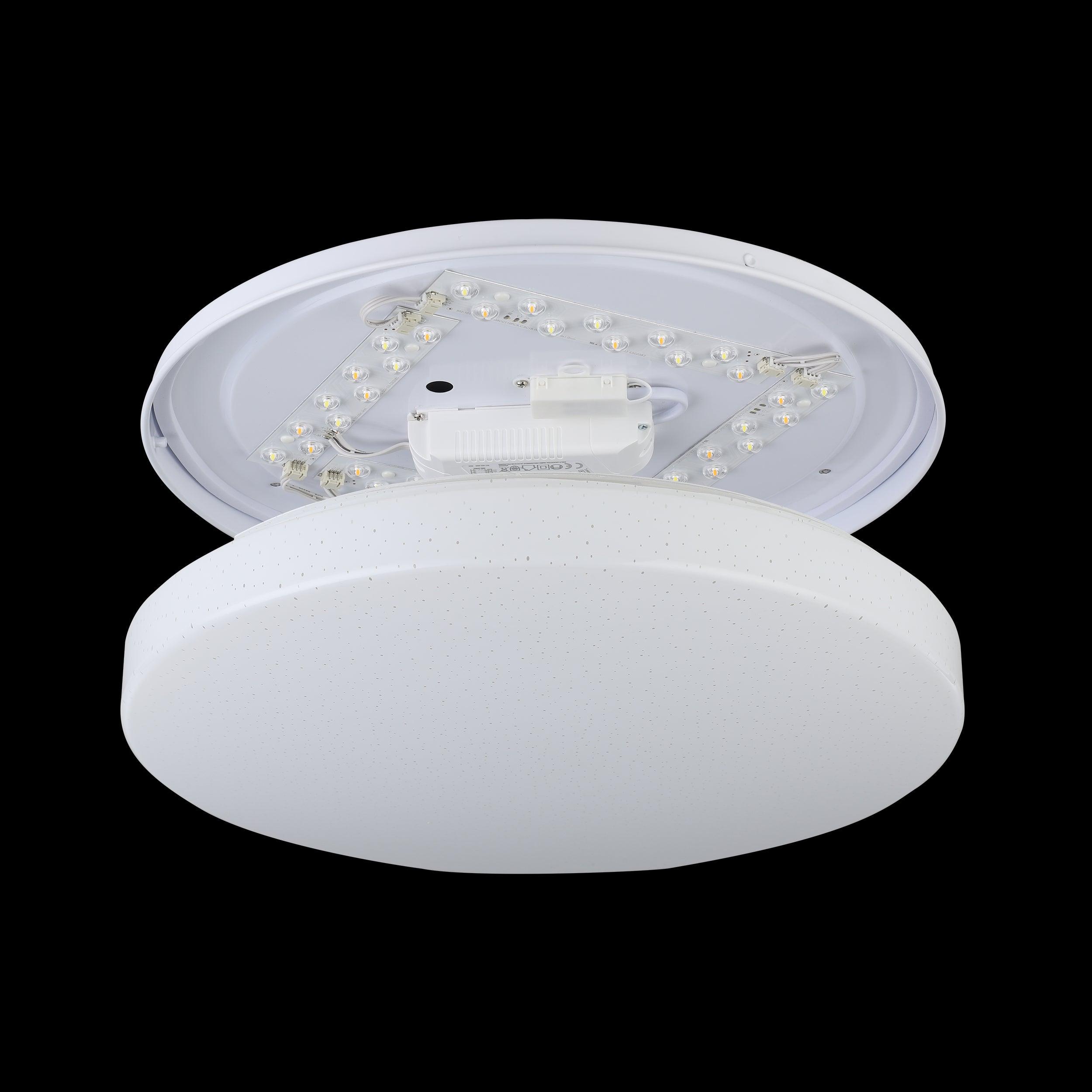 eglo connect totari z smart led white round flush ceiling light 38cm Kitchen Lighting Close Up