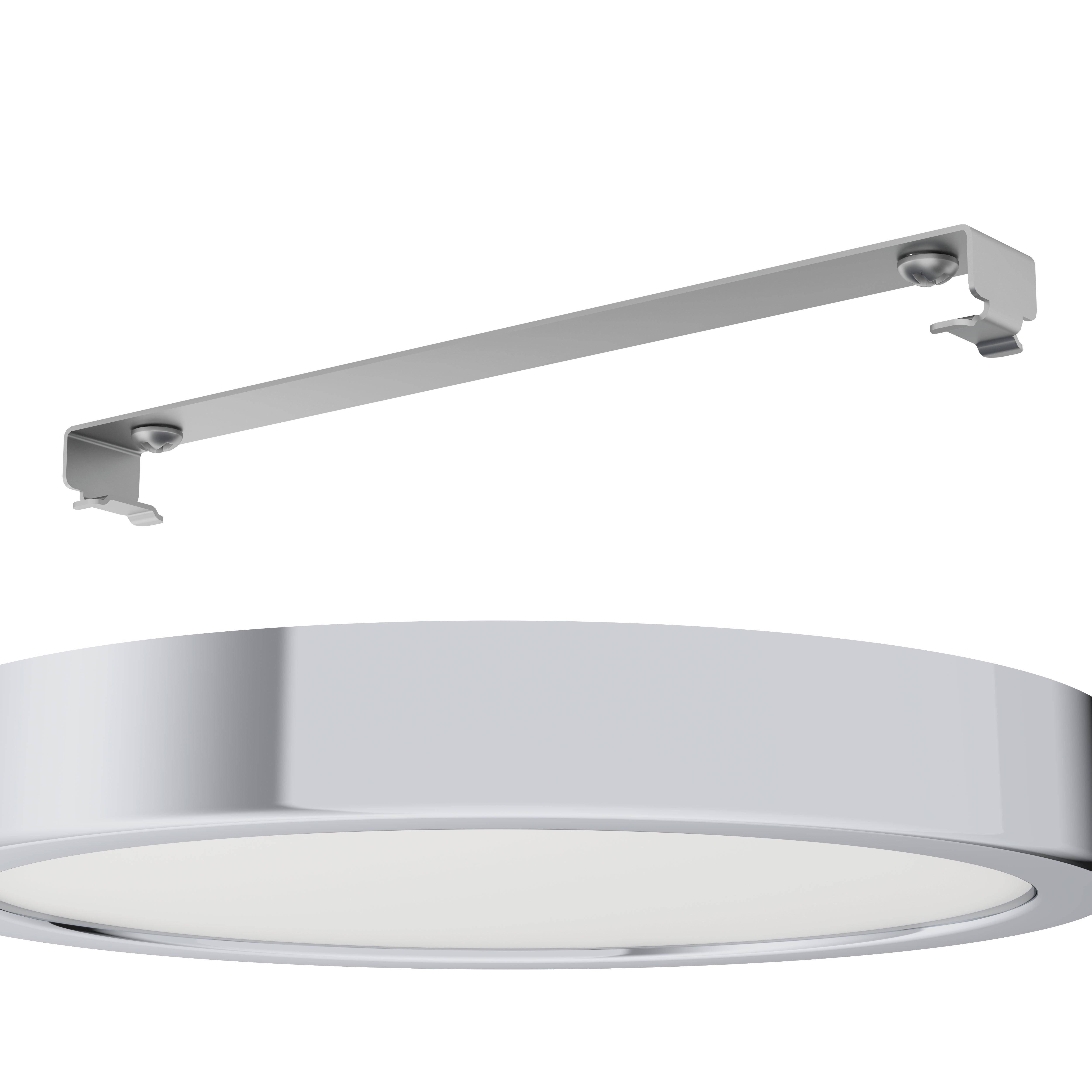 eglo fueva 5 led round chrome flush ceiling light 21cm kitchen lighting 