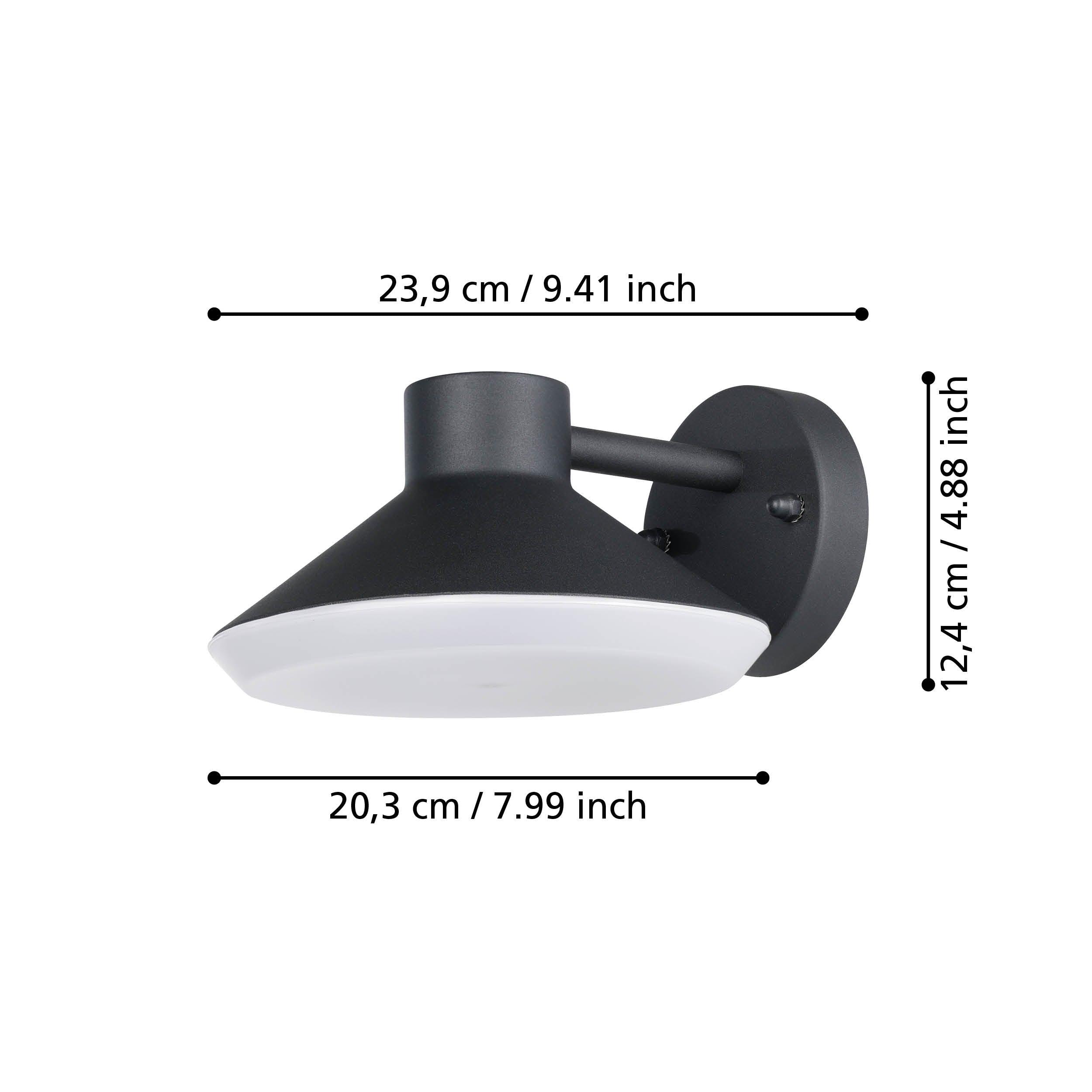 Eglo Ninnarella IP44 Black Outdoor Wall Light-WAREHOUSE-40-200326