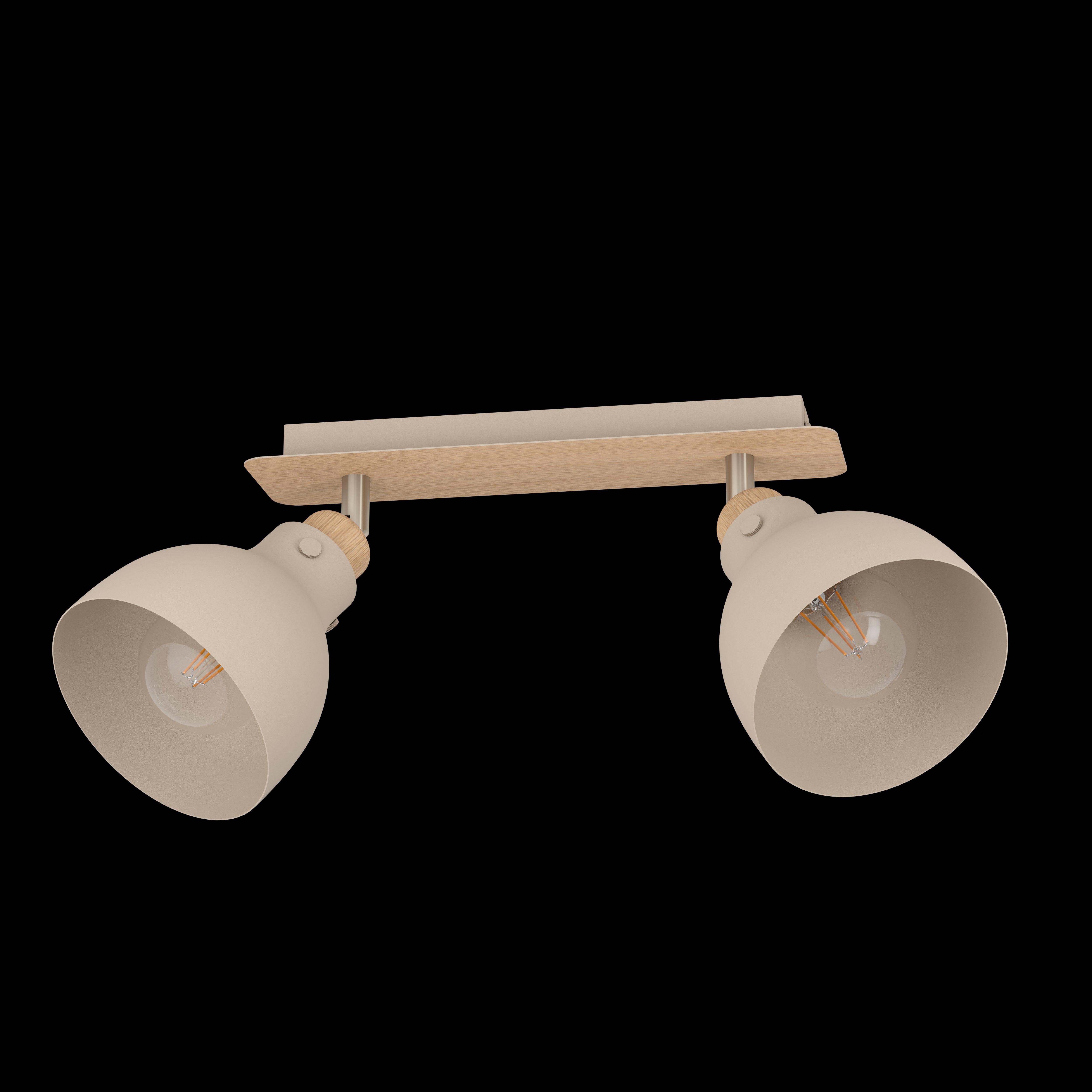 eglo arrecife nickel sandy 2 light bar spotlight kitchen lighting 