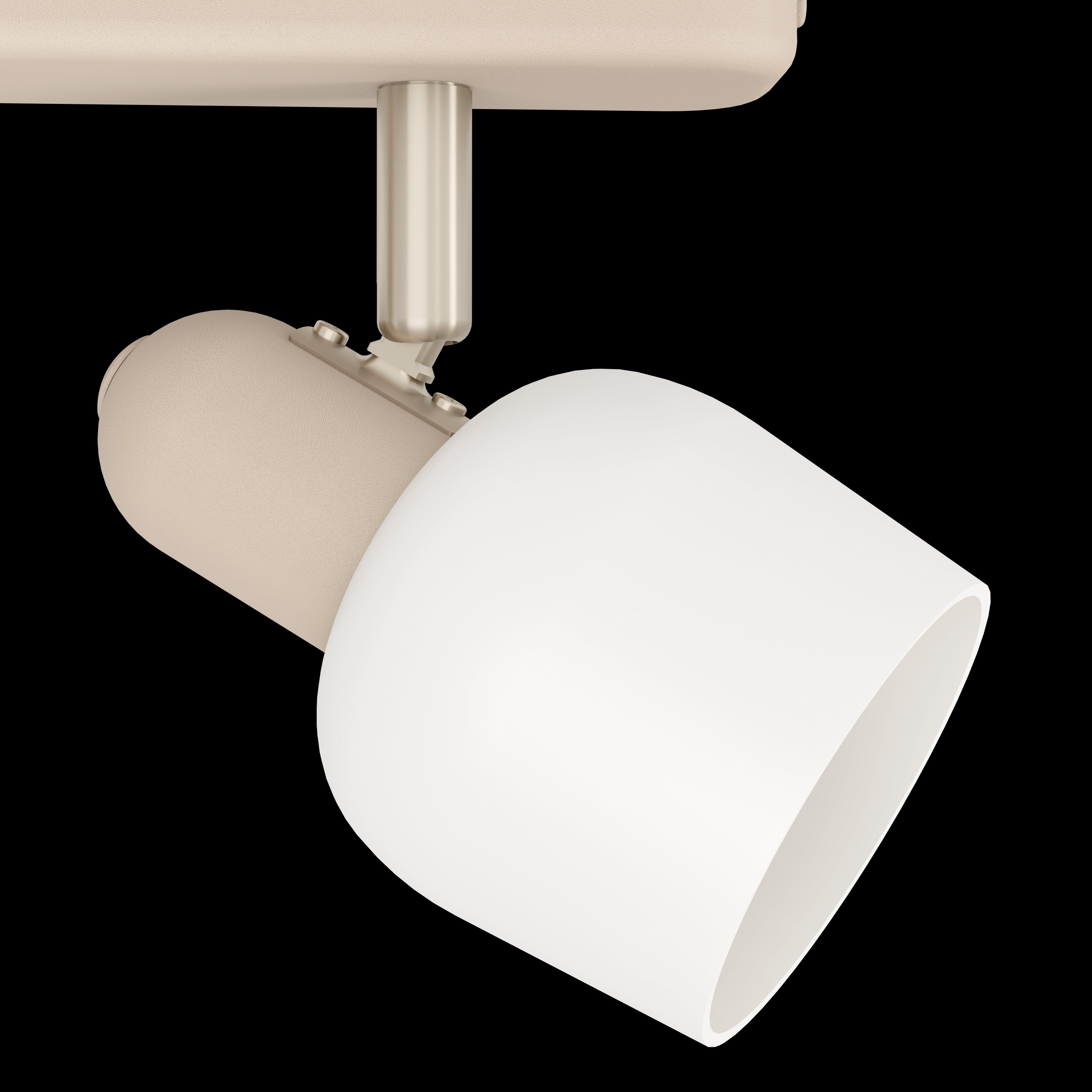 eglo corato sand white glass 2 light bar spotlight hallway lighting 