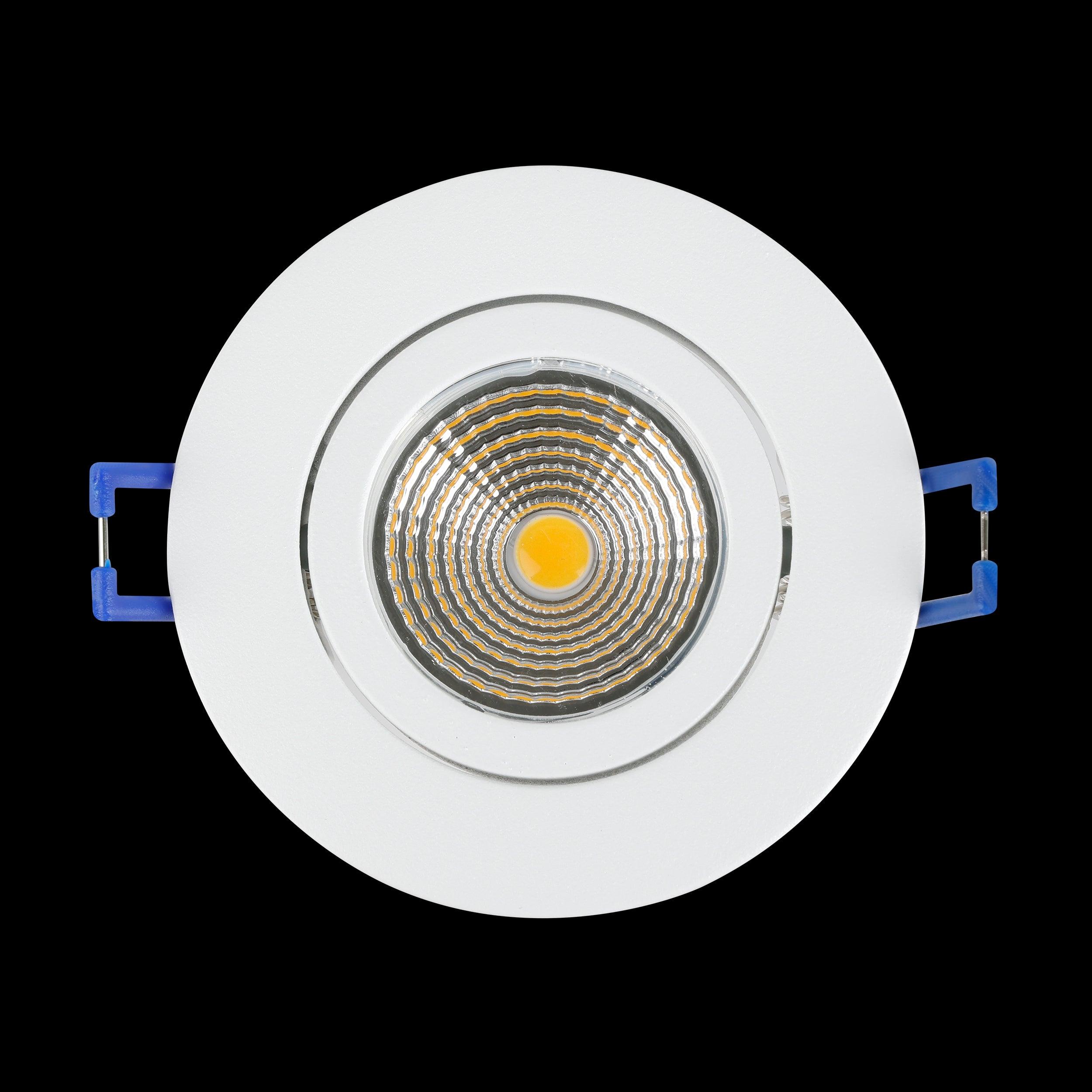 eglo saliceto set of 3 white led recessed spot lights Kitchen Lighting Close Up