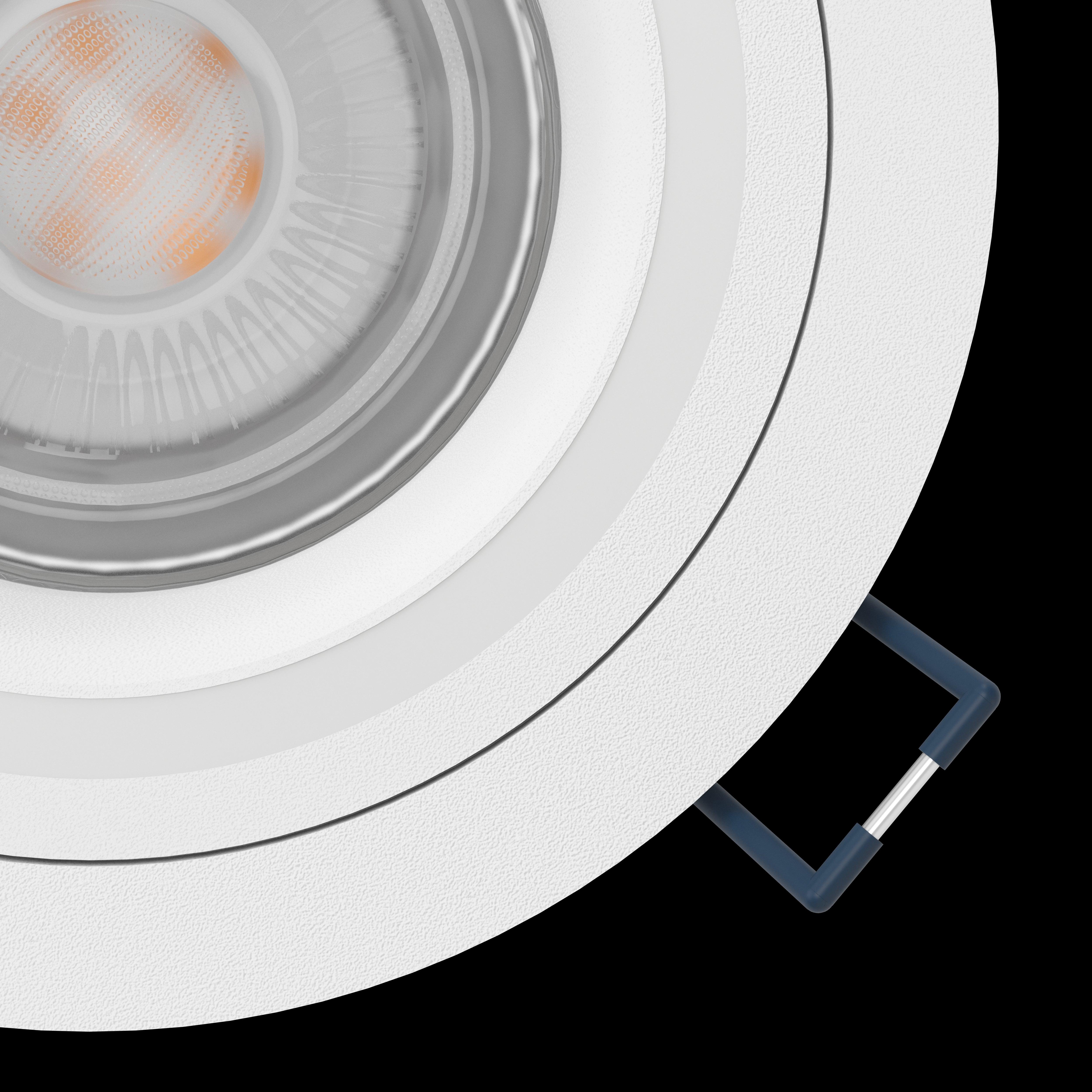 eglo carosso z round white smart led recessed spot light hallway lighting 