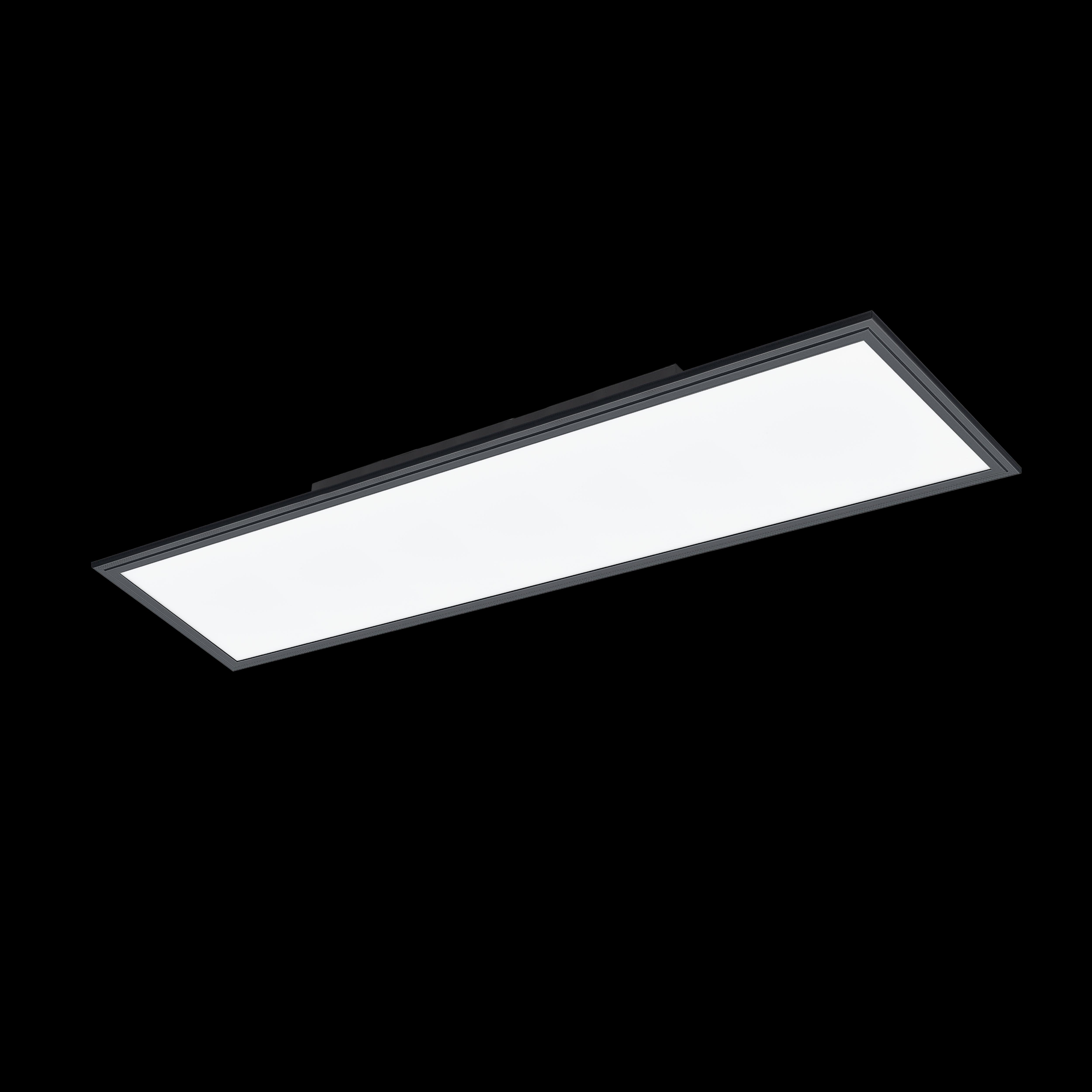 eglo salobrena 1 led rectangular black ceiling flush living room image