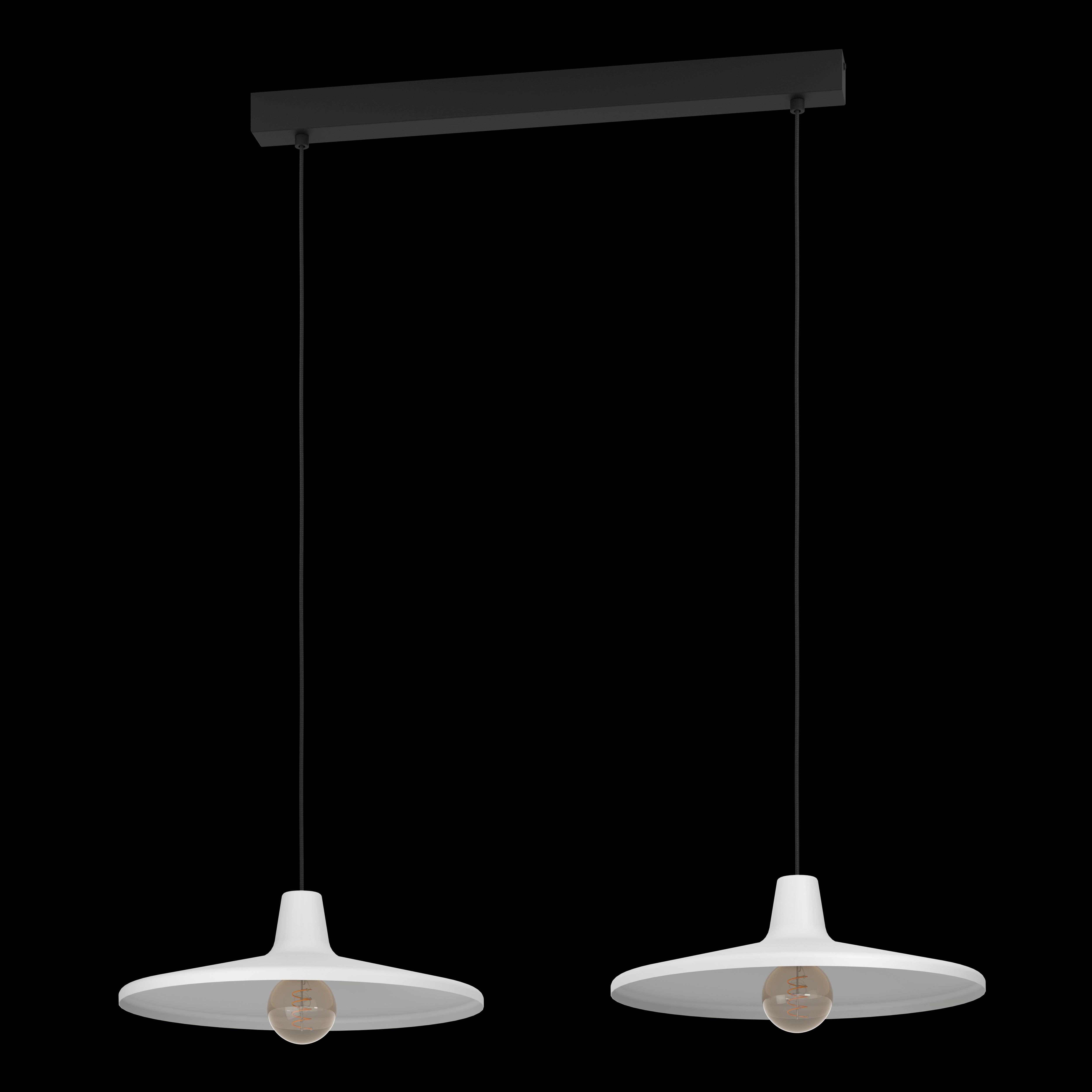 eglo miniere 2 light grey metal lampshade ceiling pendant kitchen lighting 