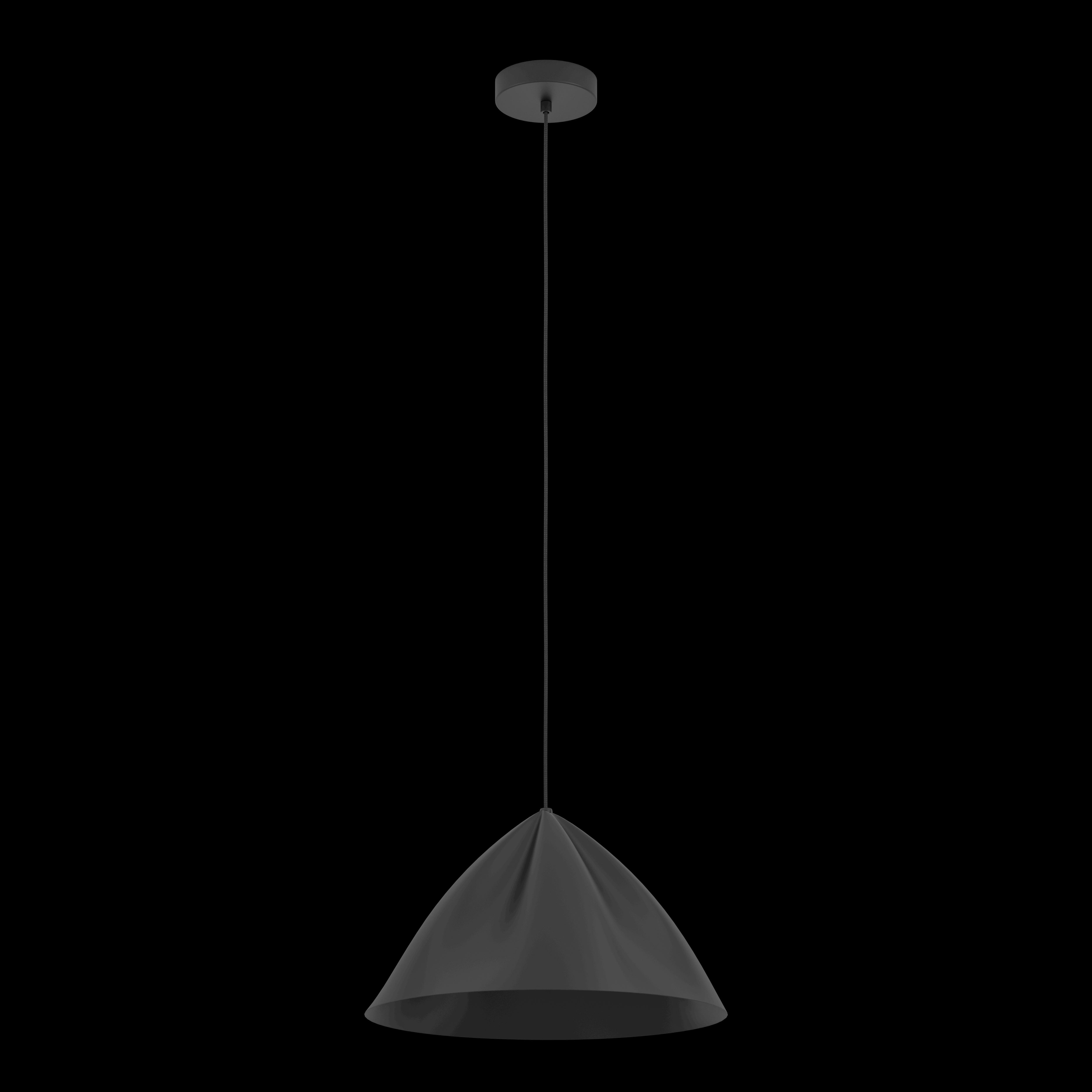 eglo podere conical black metal japandi pendant kitchen lighting 