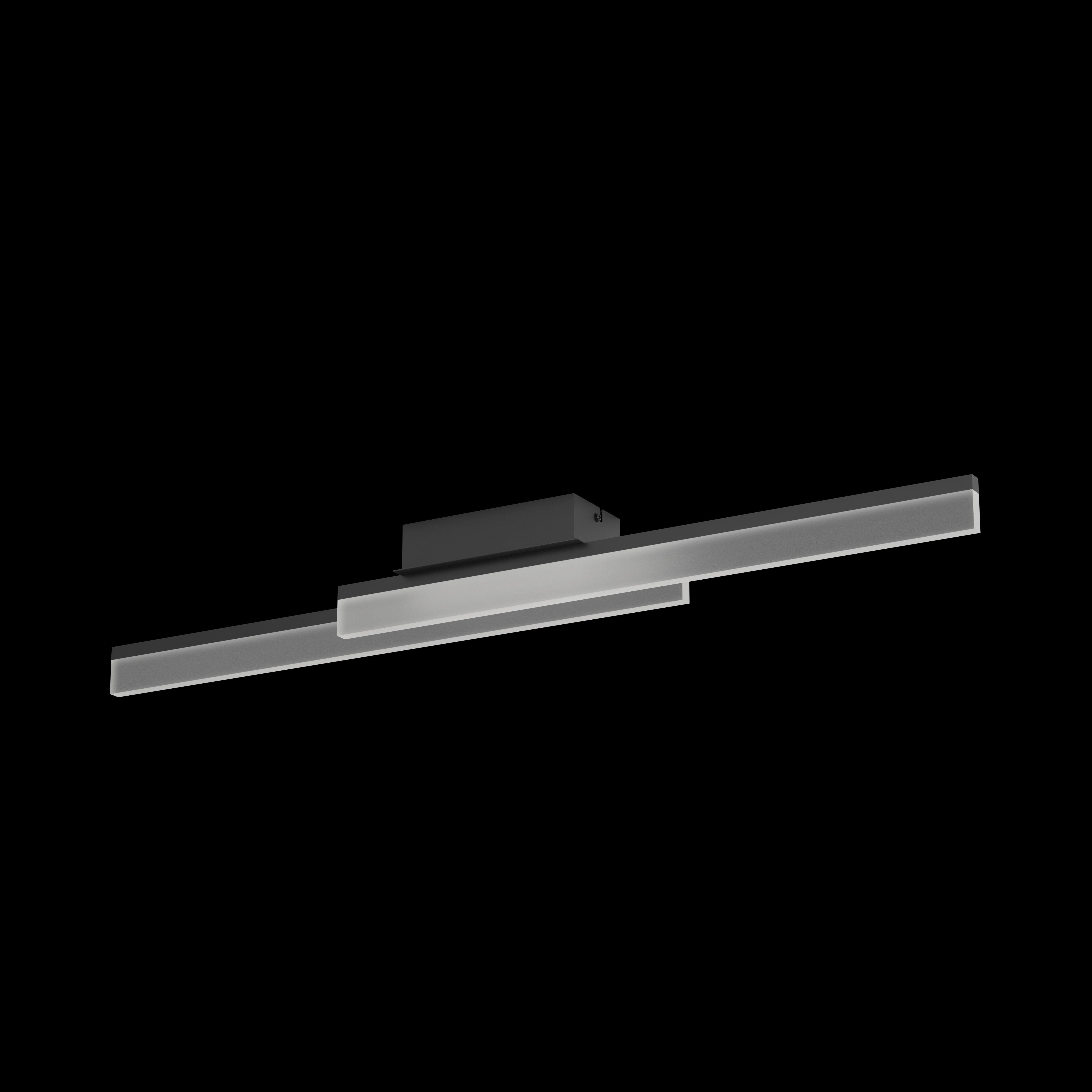 eglo palmital black led ip44 bathroom flush ceiling light living room image