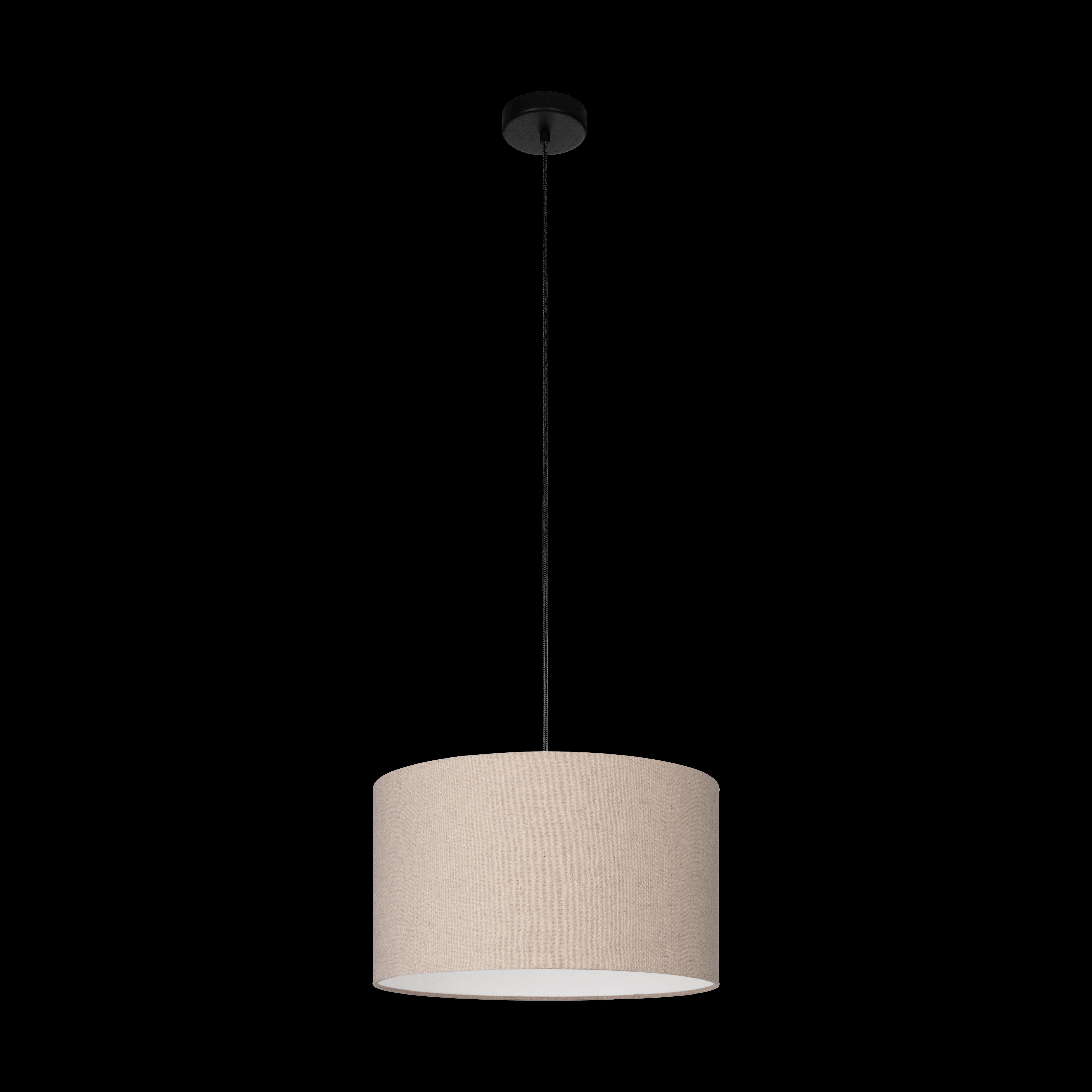 eglo feniglia round linen lampshade pendant