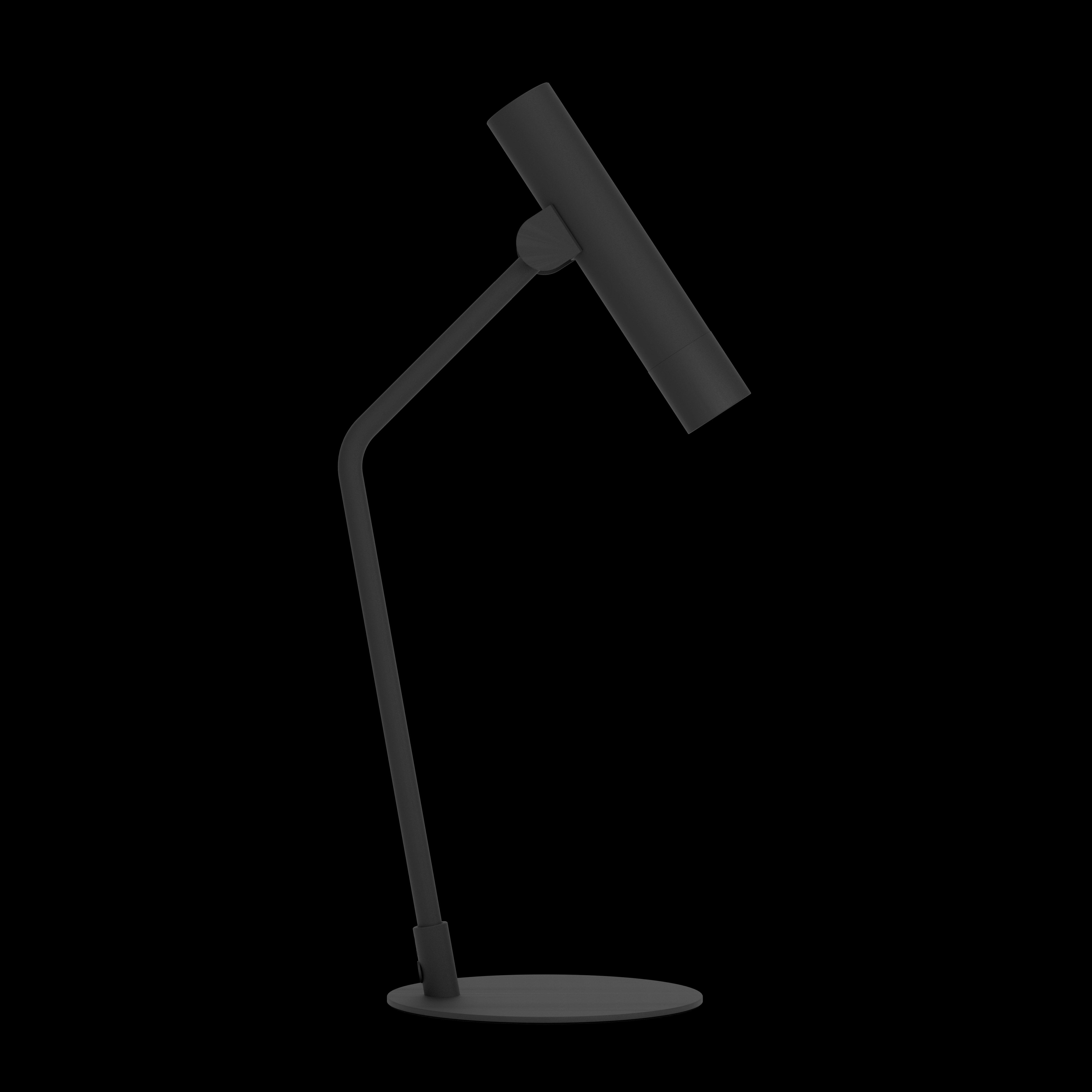 eglo almudaina black led modern table lamp living room image