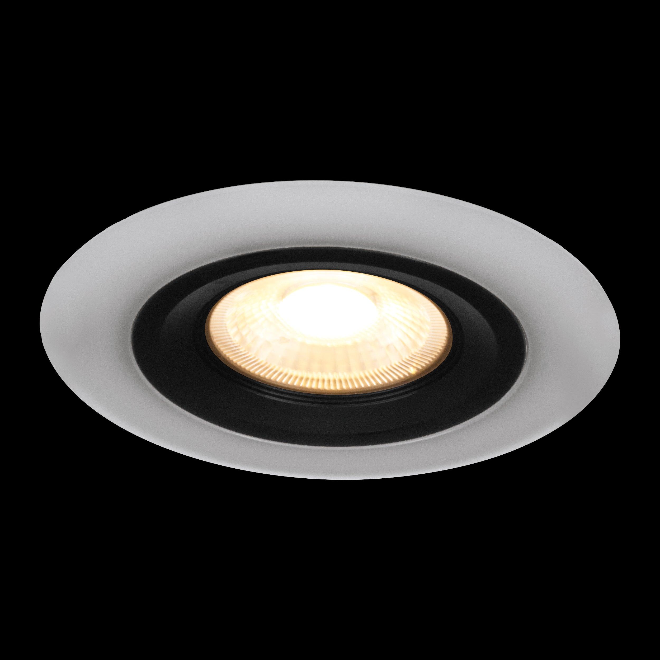 eglo calonge set of 3 black white led recessed spot lights Kitchen Lighting Close Up