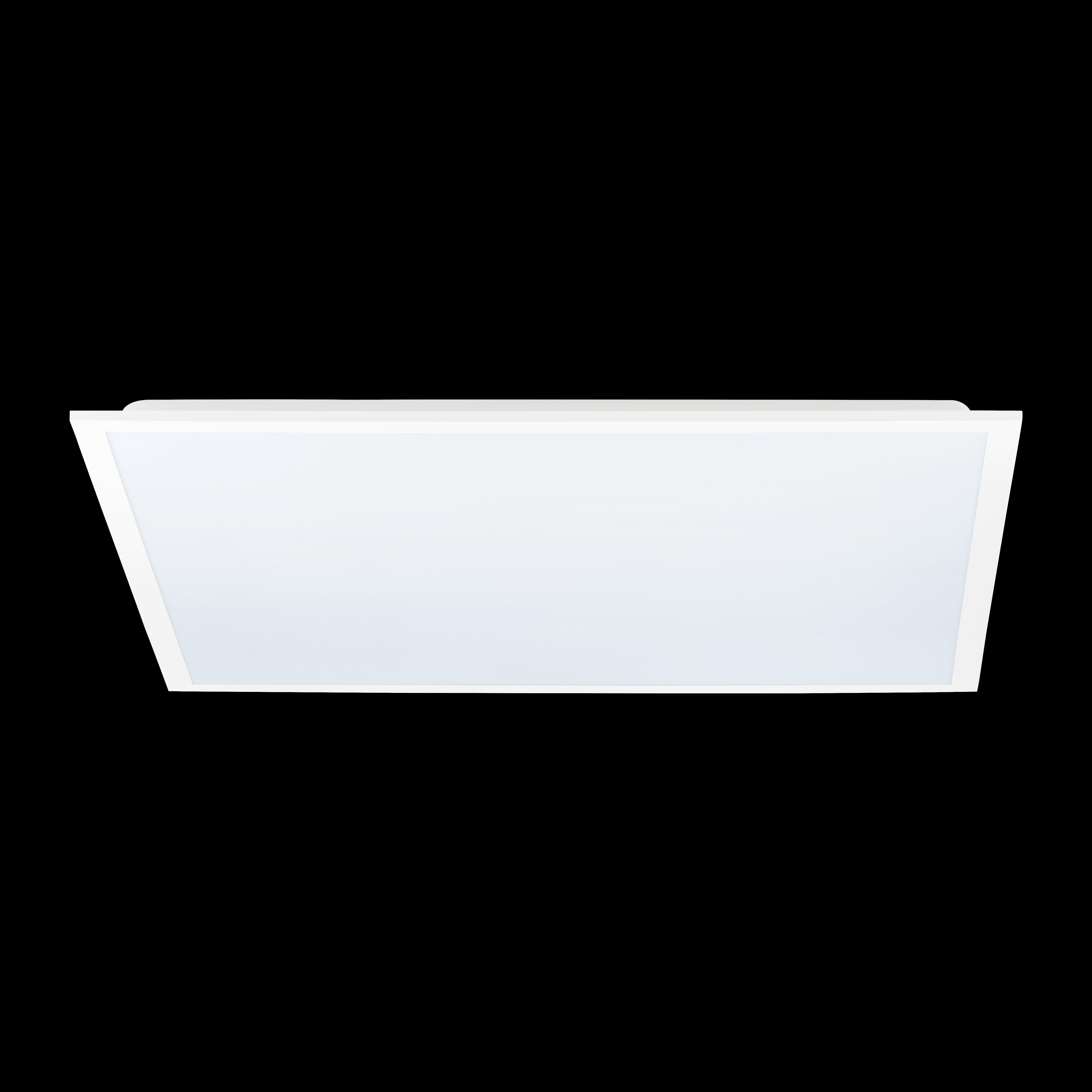 eglo rabassa white led panel flush ceiling light 59 5cm living room image