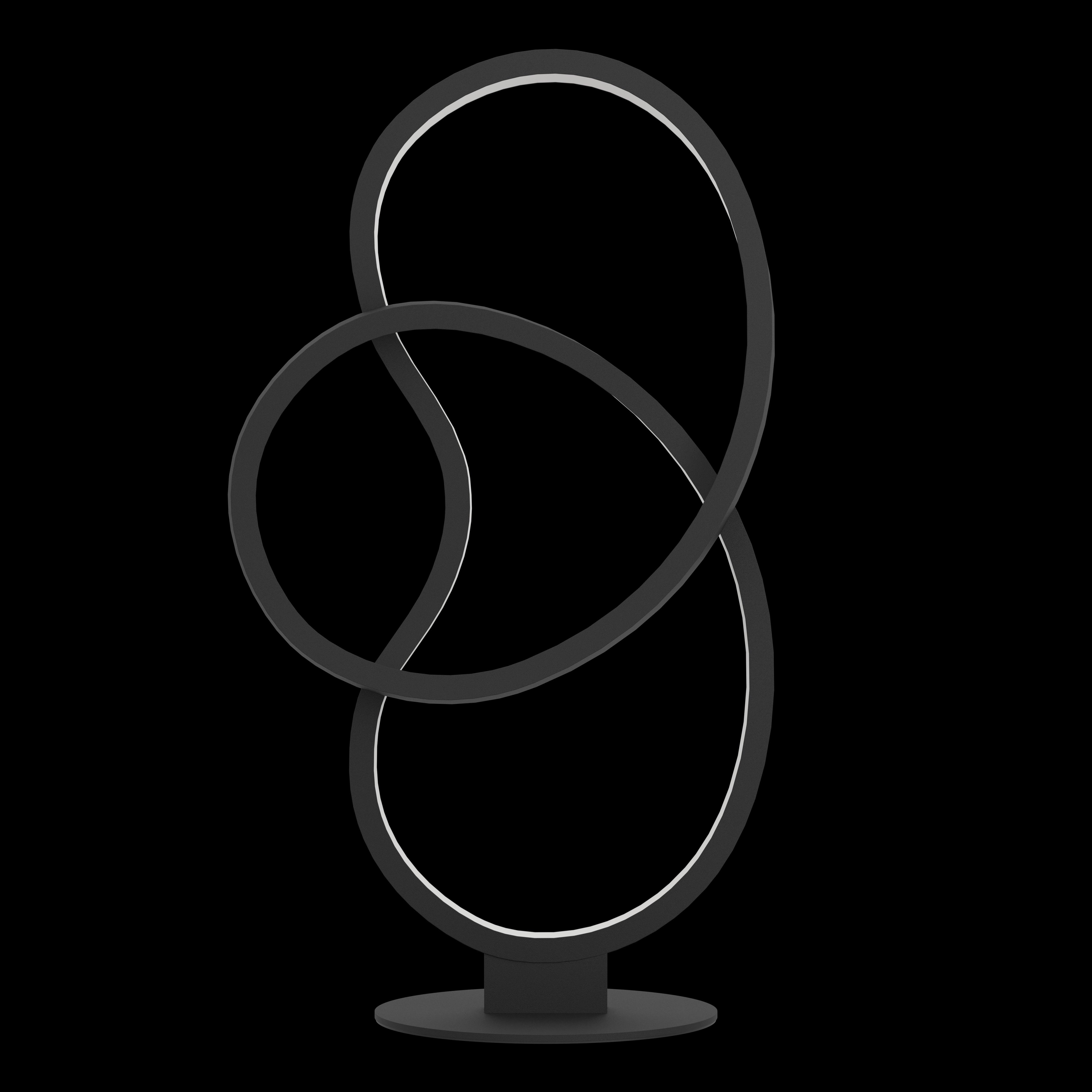 eglo gianella black led modern table lamp living room image