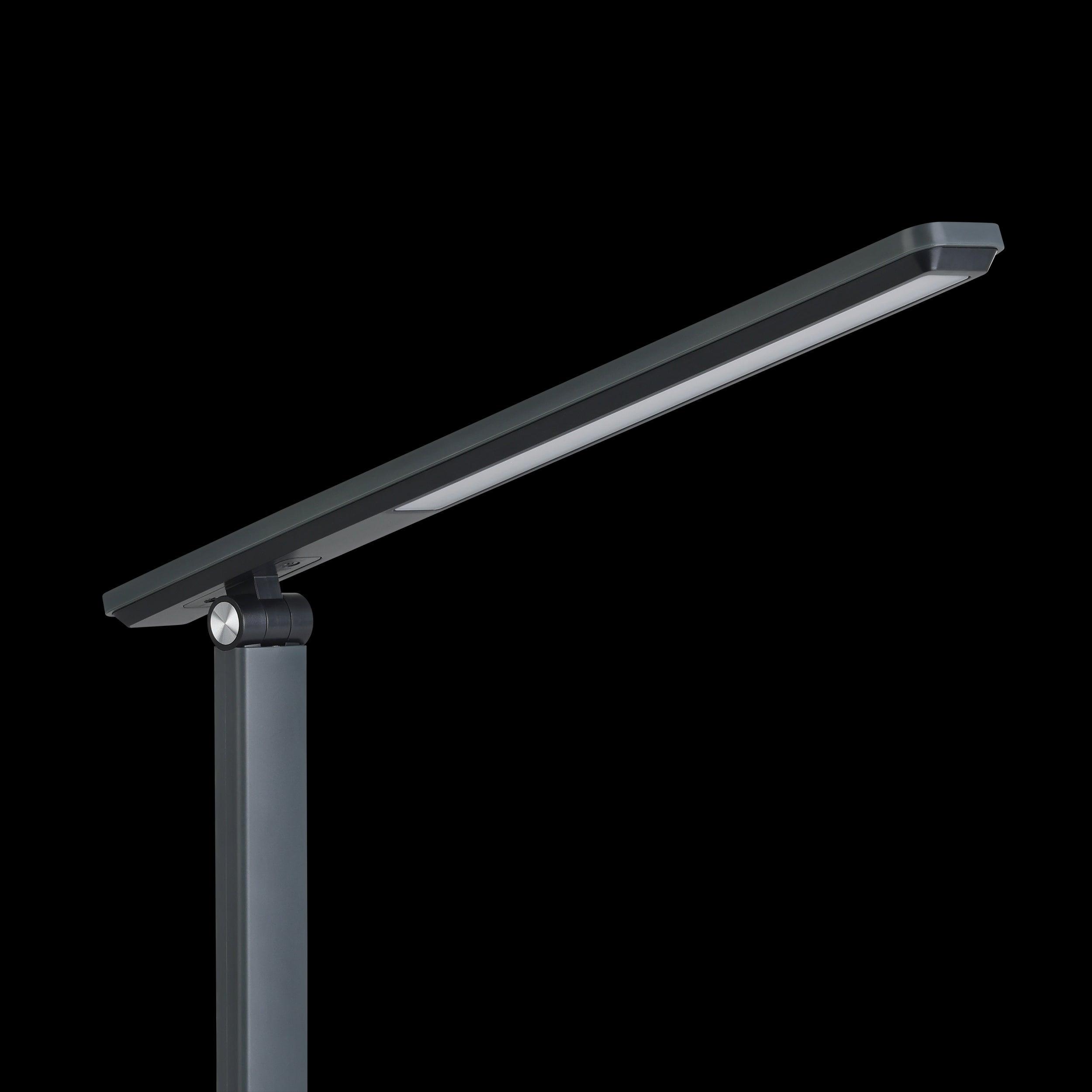 eglo iniesta led black touch desk lamp living room close up