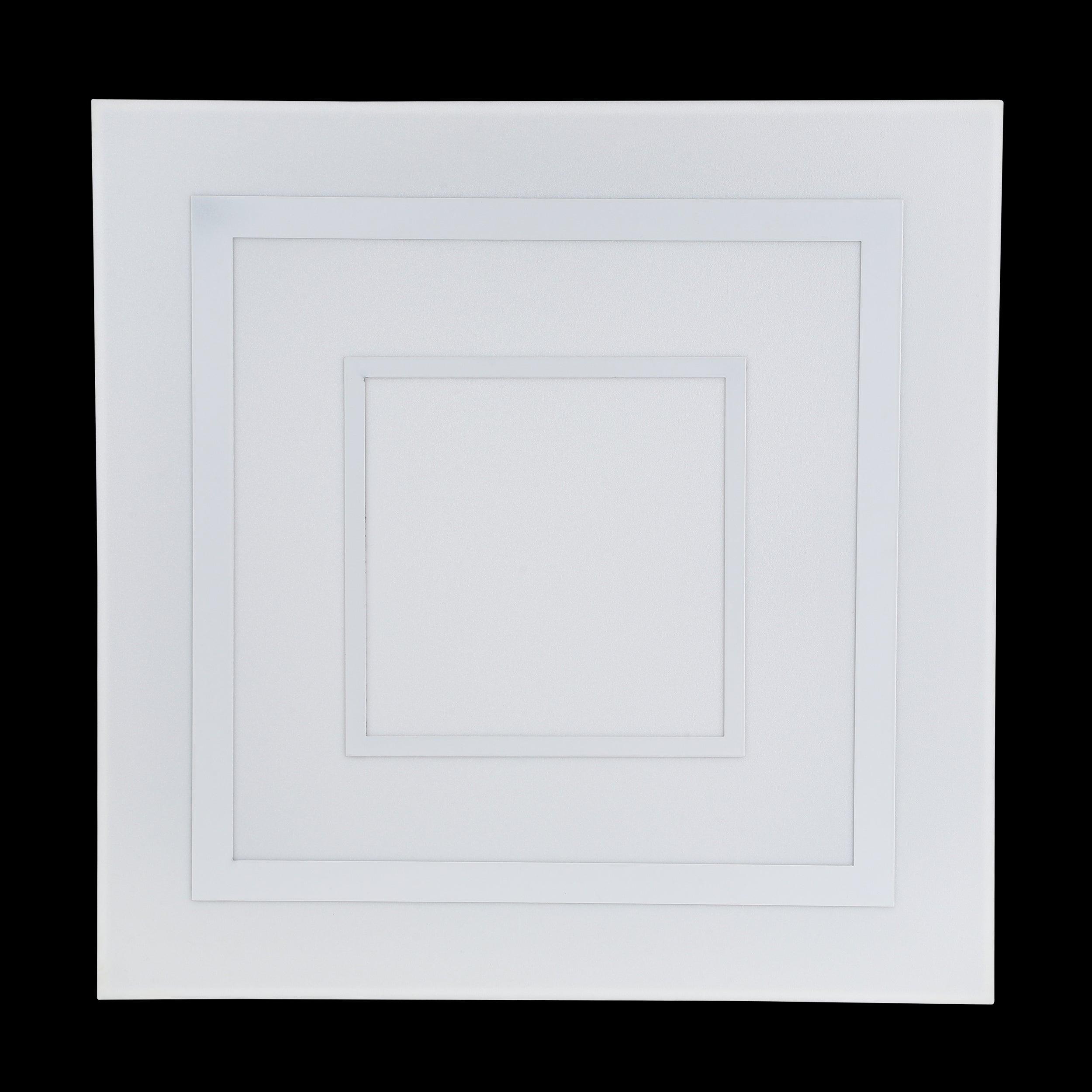 eglo albarca white square led ceiling flush 44cm Kitchen Lighting Close Up