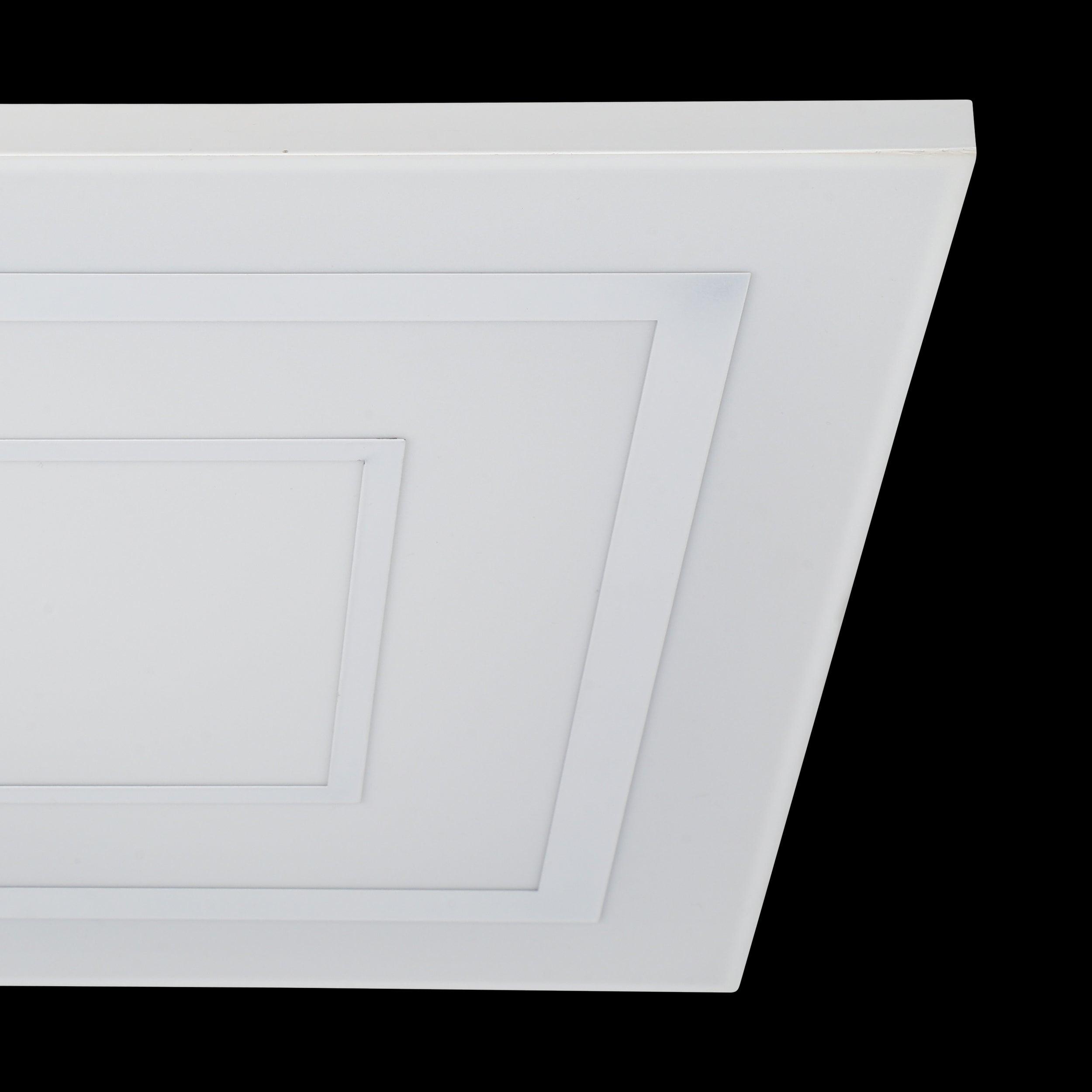 eglo albarca white square led ceiling flush 44cm hallway lighting 