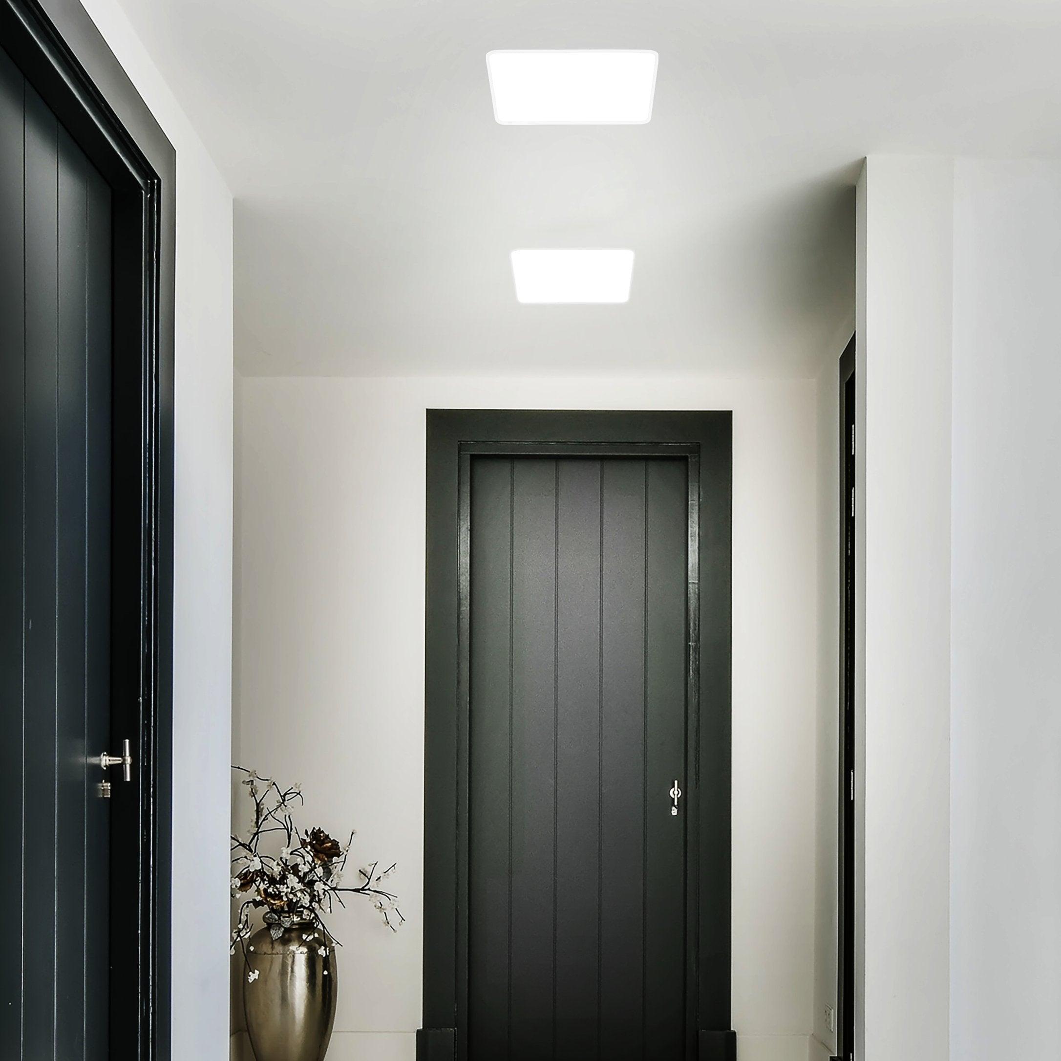 eglo rapita square white led recessed light 21 5cm
