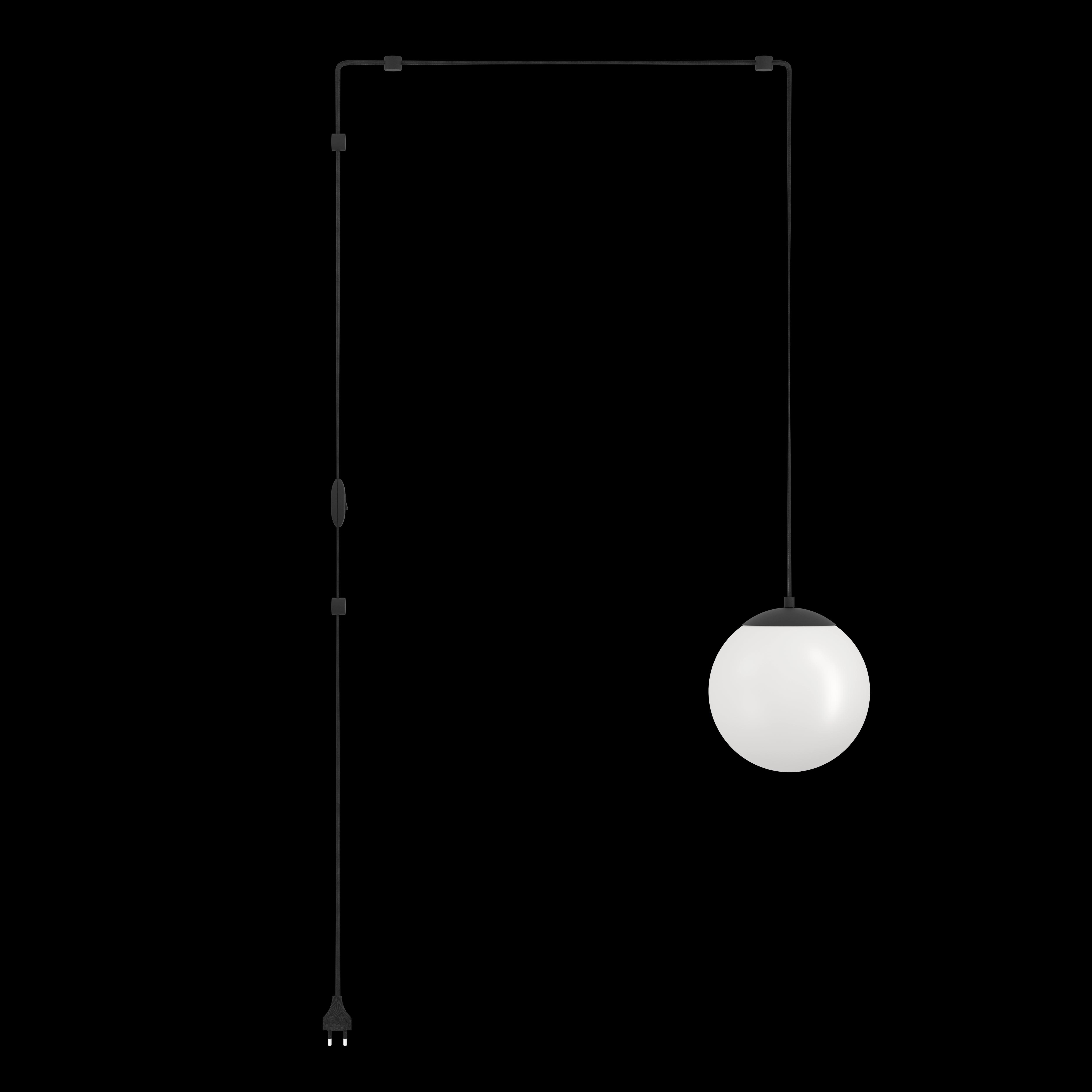 eglo rondo 3 spherical opal white ceiling pendant living room image