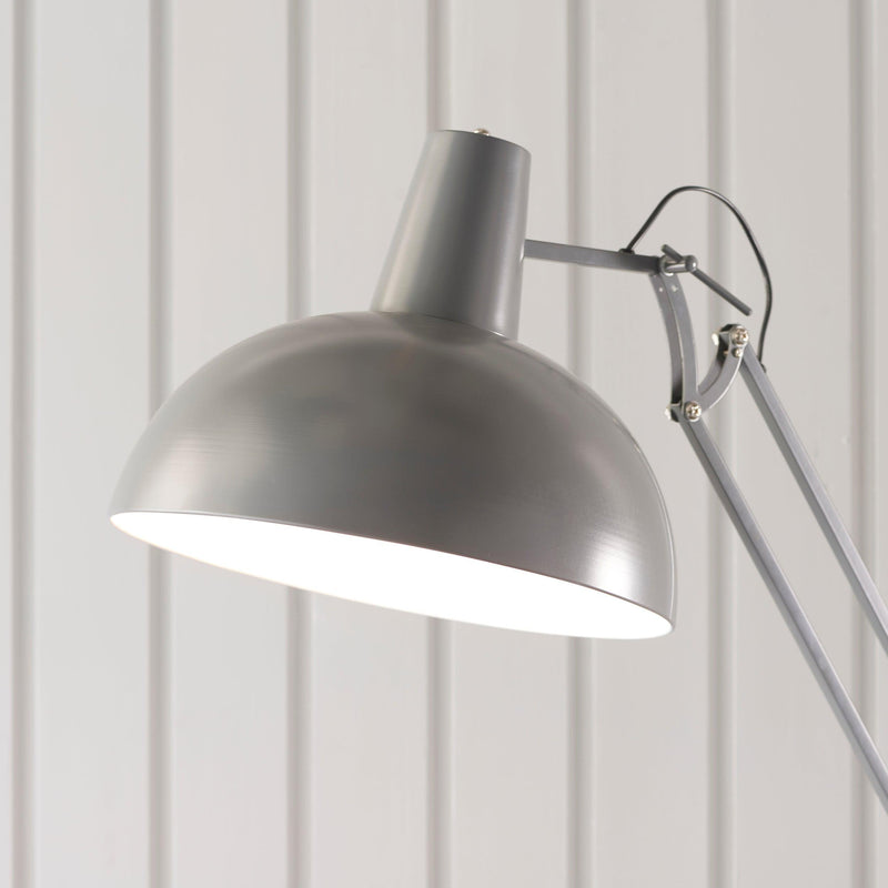 Marshall Grey & White Industrial Floor Lamp