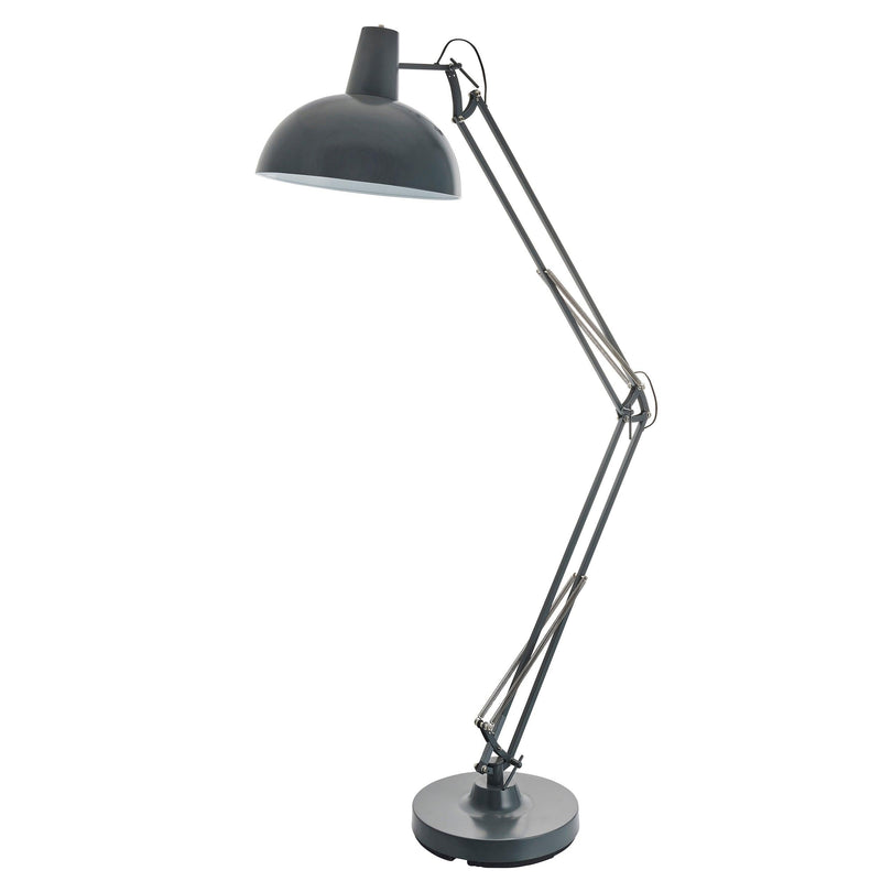Marshall Grey & White Industrial Floor Lamp