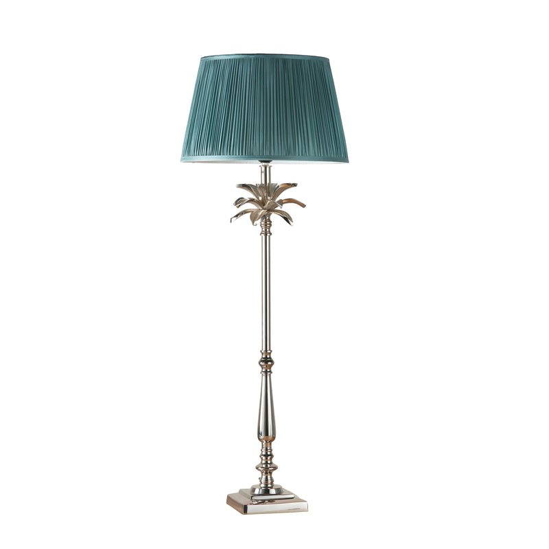 Leaf Large Polished Nickel Table Lamp - Fir 14 inch Shade