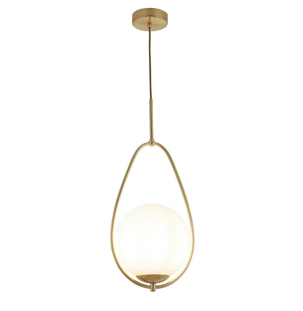 Avalon 1 Light Gold Ceiling Pendant With Opal Glass Ball-warehouse-40