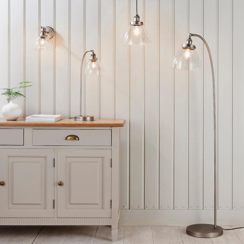 Hansen Brushed Silver Wall Light-OPEN-BOX-040626