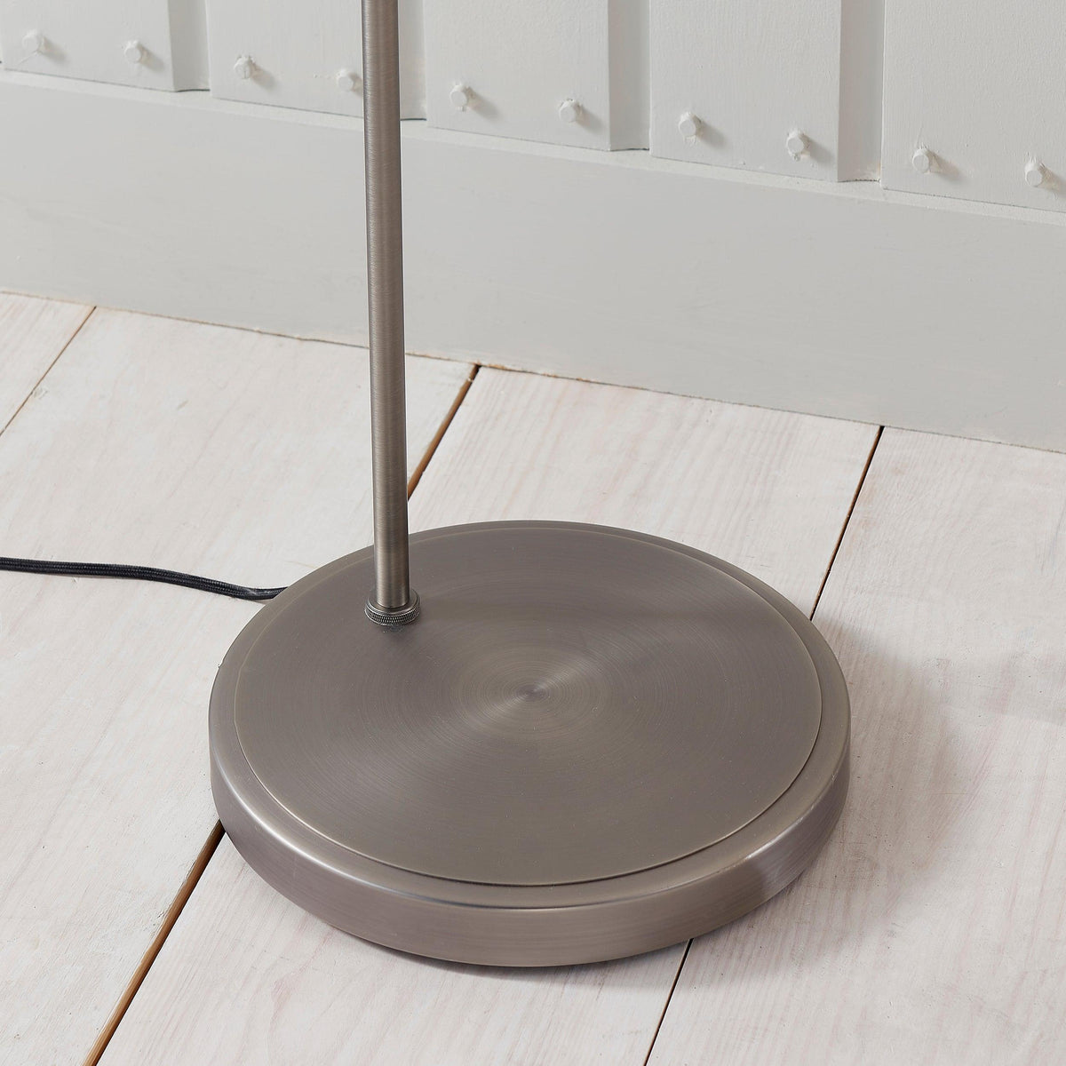 Hansen Brushed Steel Floor Lamp-OB-180926