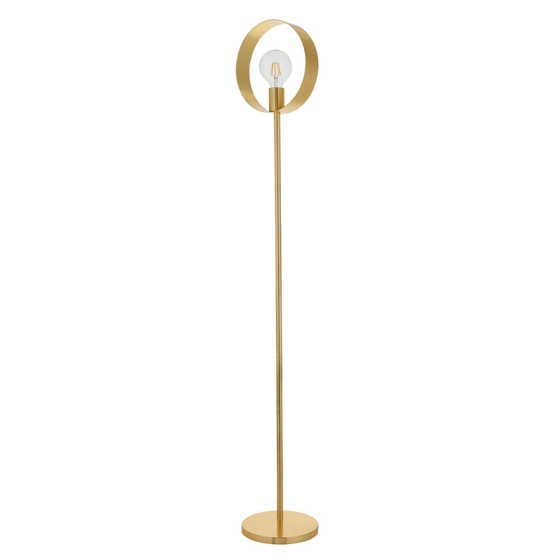 Hoop Modern Brass Floor Lamp