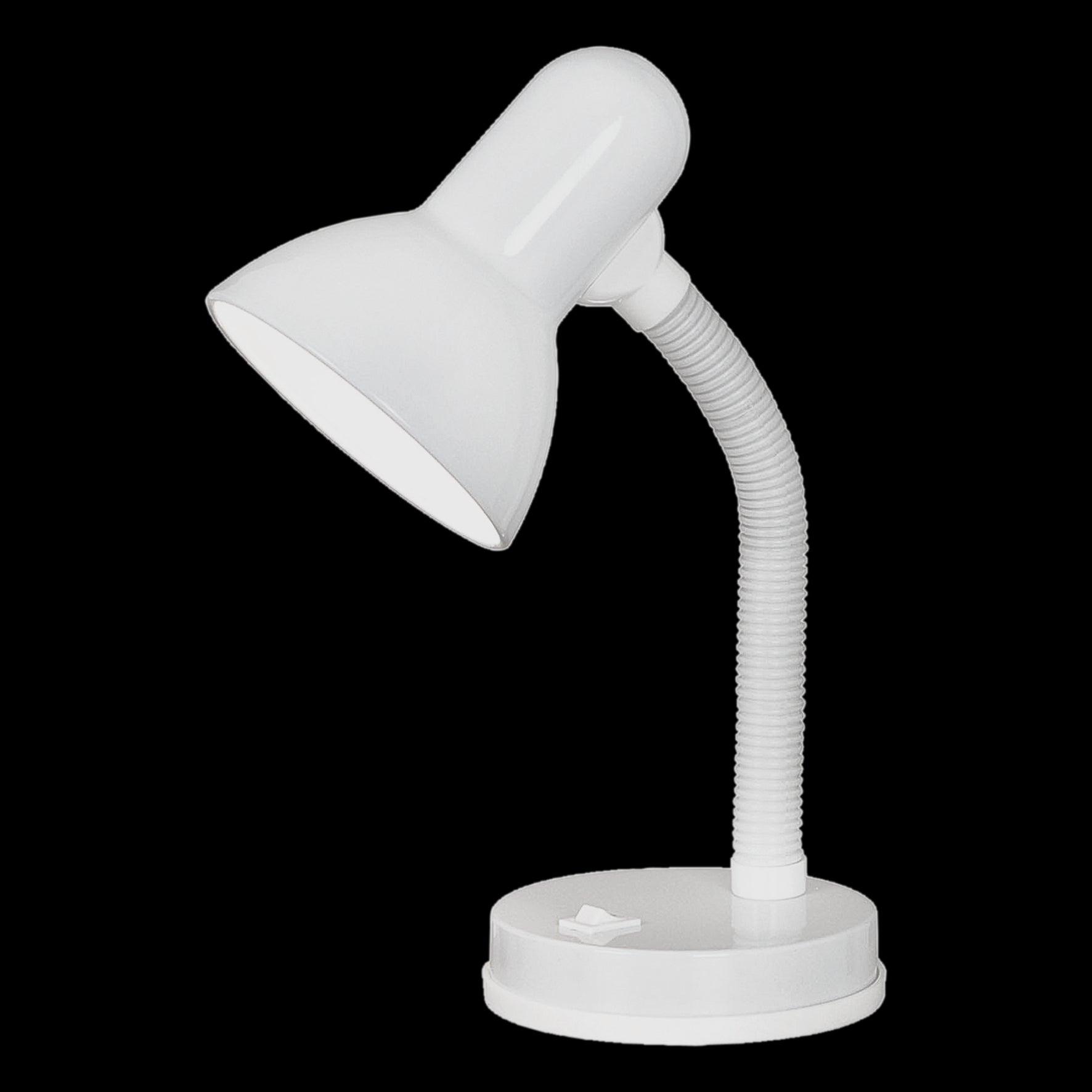 eglo basic adjustable white metal desk lamp living room image