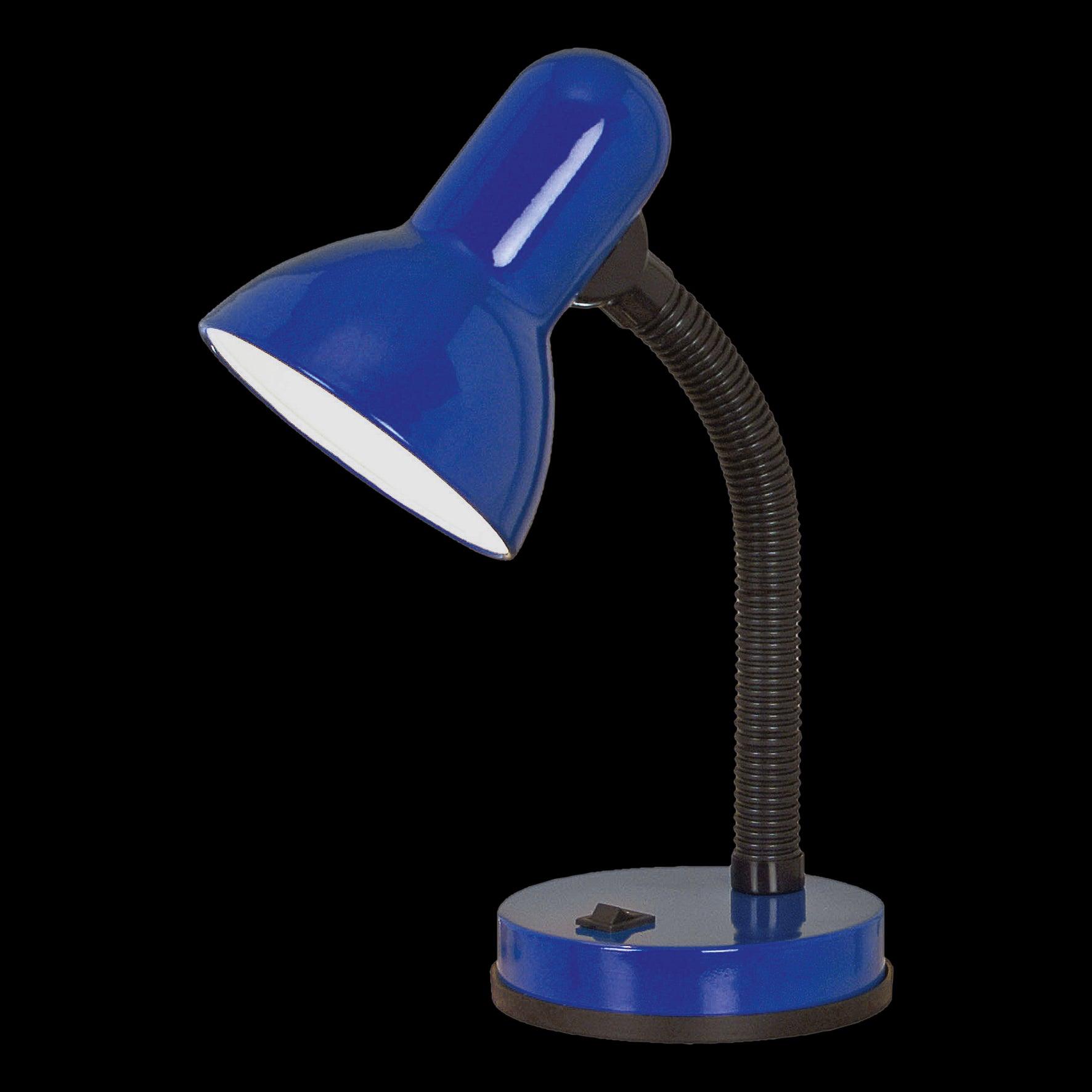 eglo basic adjustable blue metal desk lamp living room image