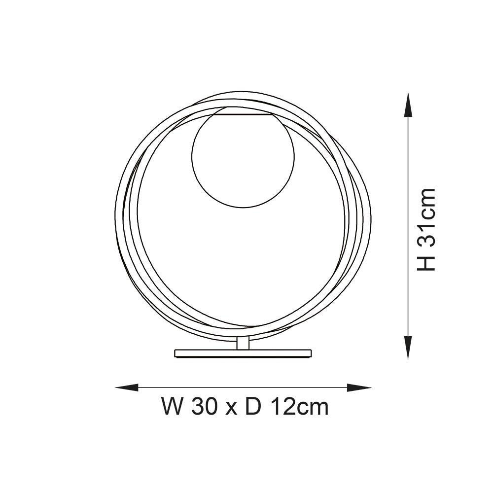 Norfolk Gold & Opal Glass Shade Table Lamp