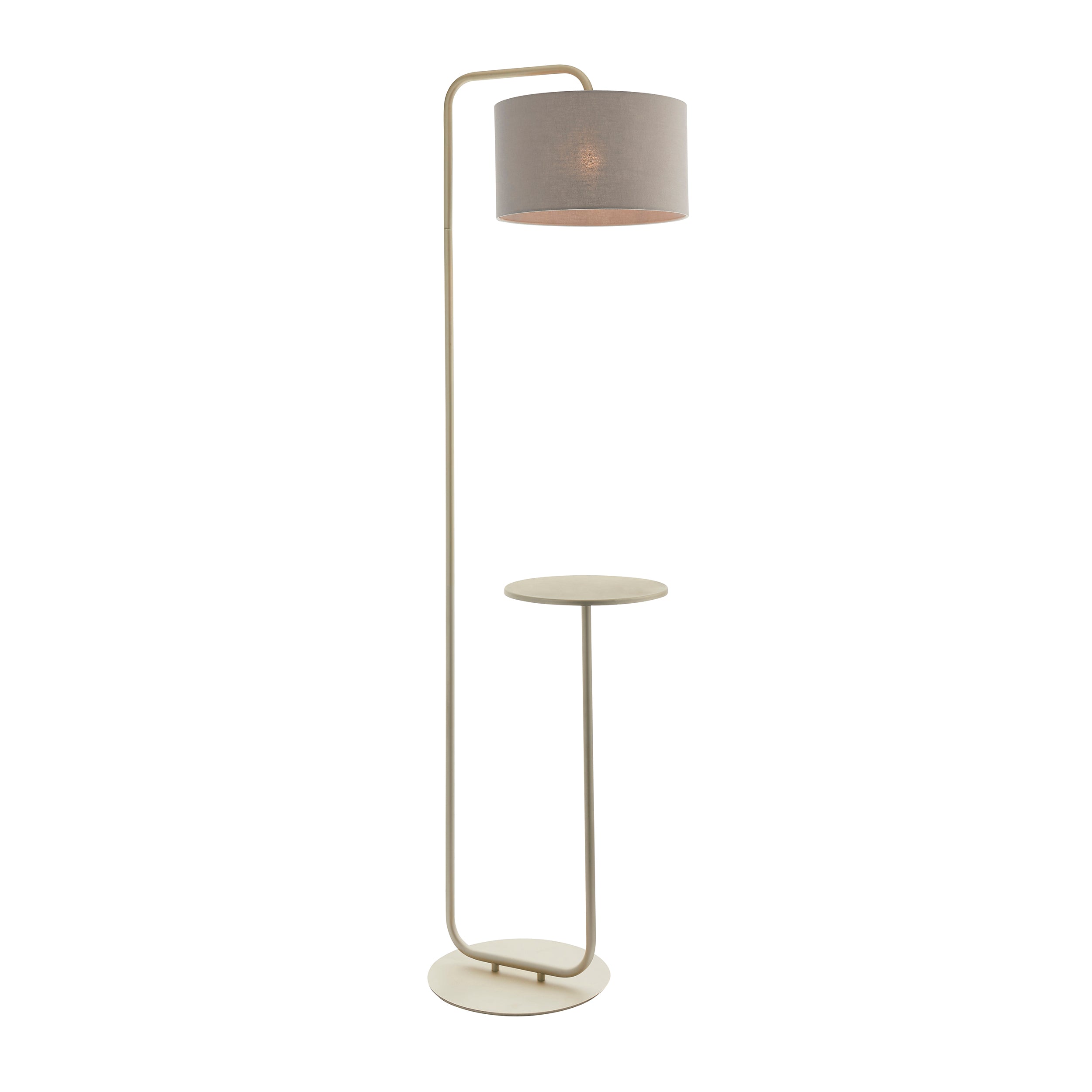 Landis Champagne Floor Lamp with Table 92620 by Endon Lighting