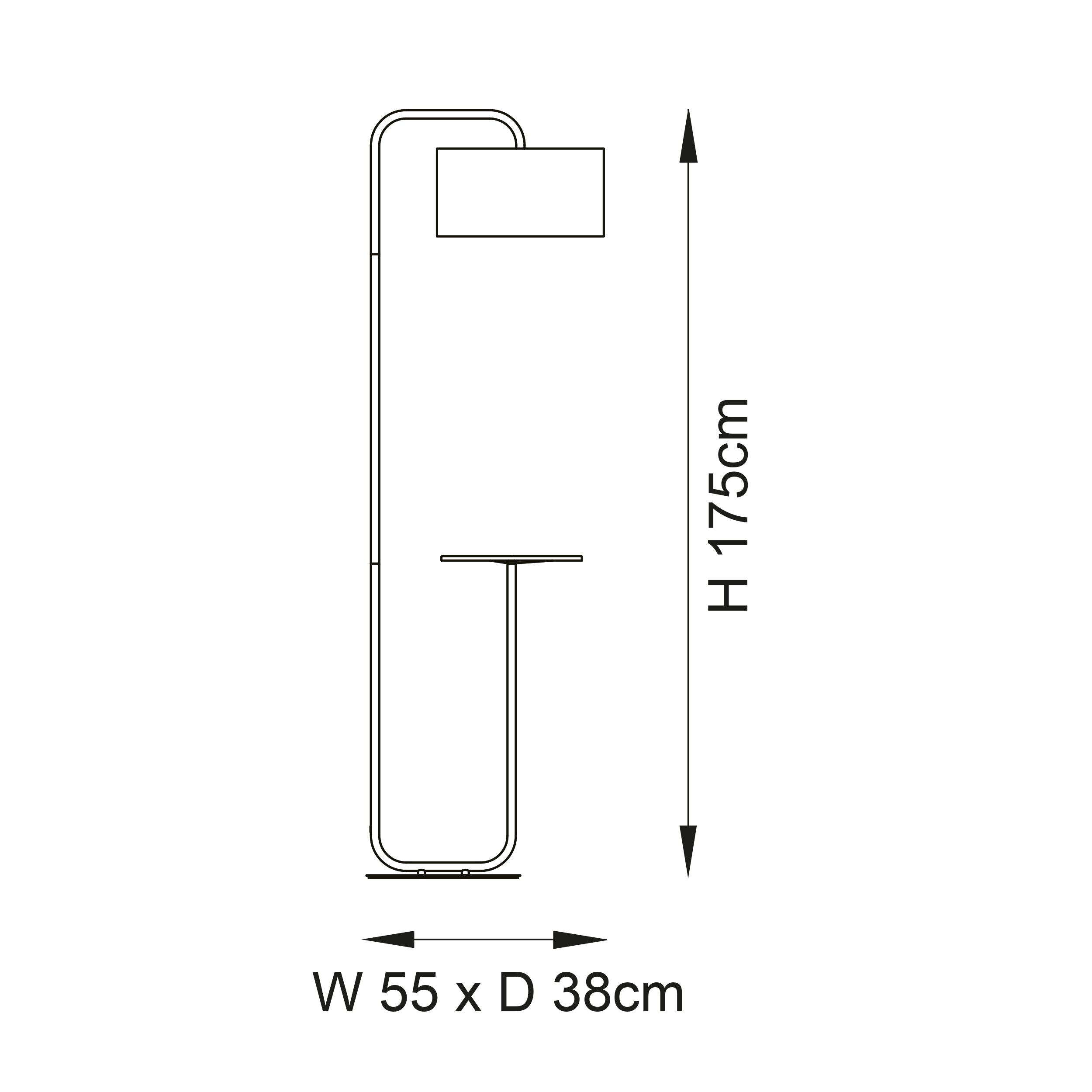 Landis Champagne Floor Lamp with Table