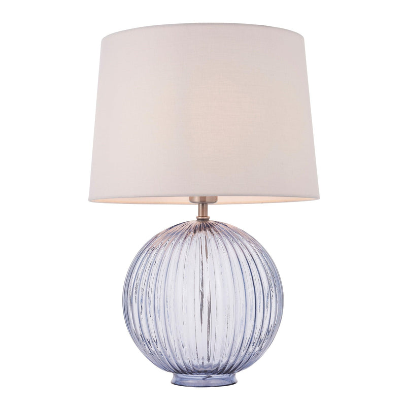 Endon Jemma Grey Table Lamp & Mia Vintage White Shade