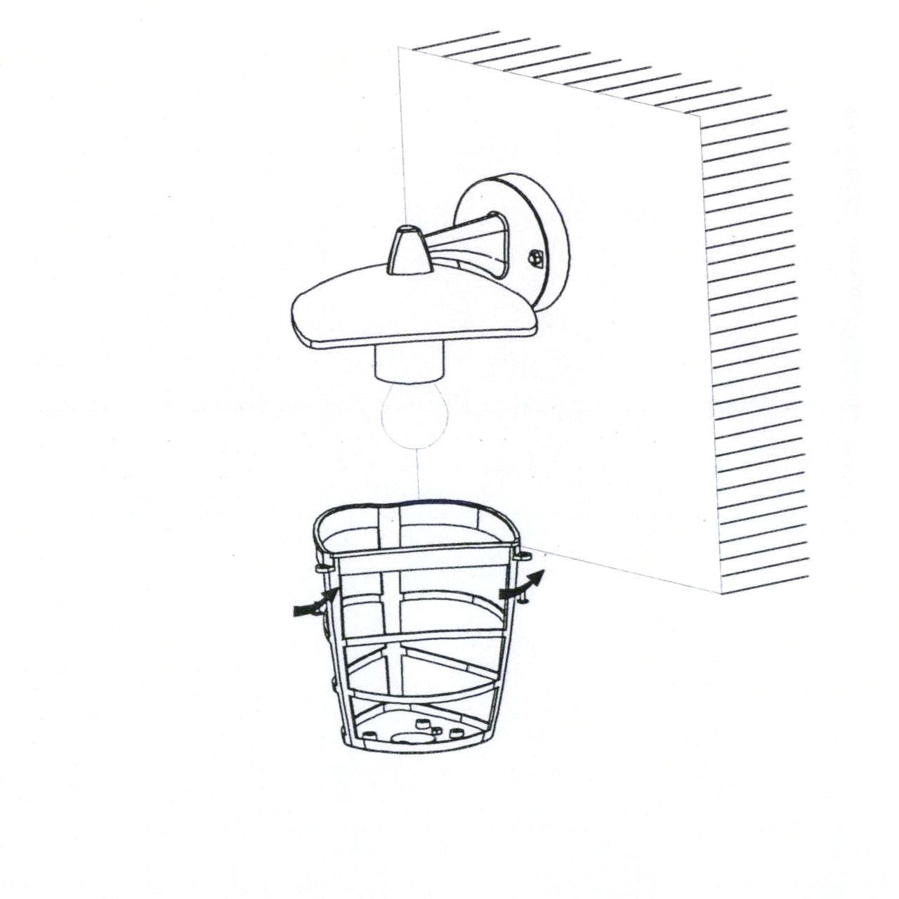 eglo aloria white ip44 hanging lantern outdoor wall light Kitchen Lighting Close Up