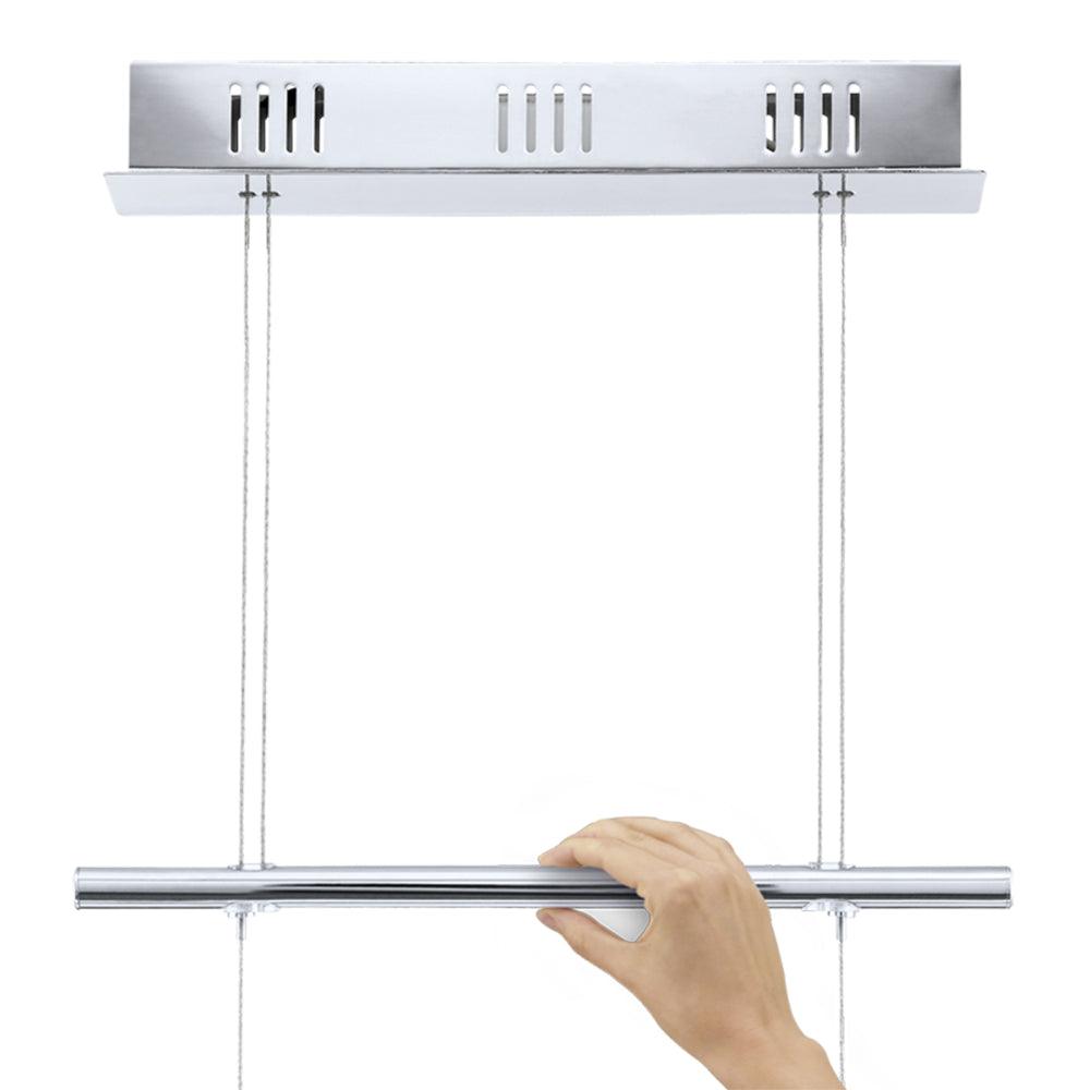 eglo cardito 1 chrome bar led ceiling pendant clear glass crystals kitchen lighting 